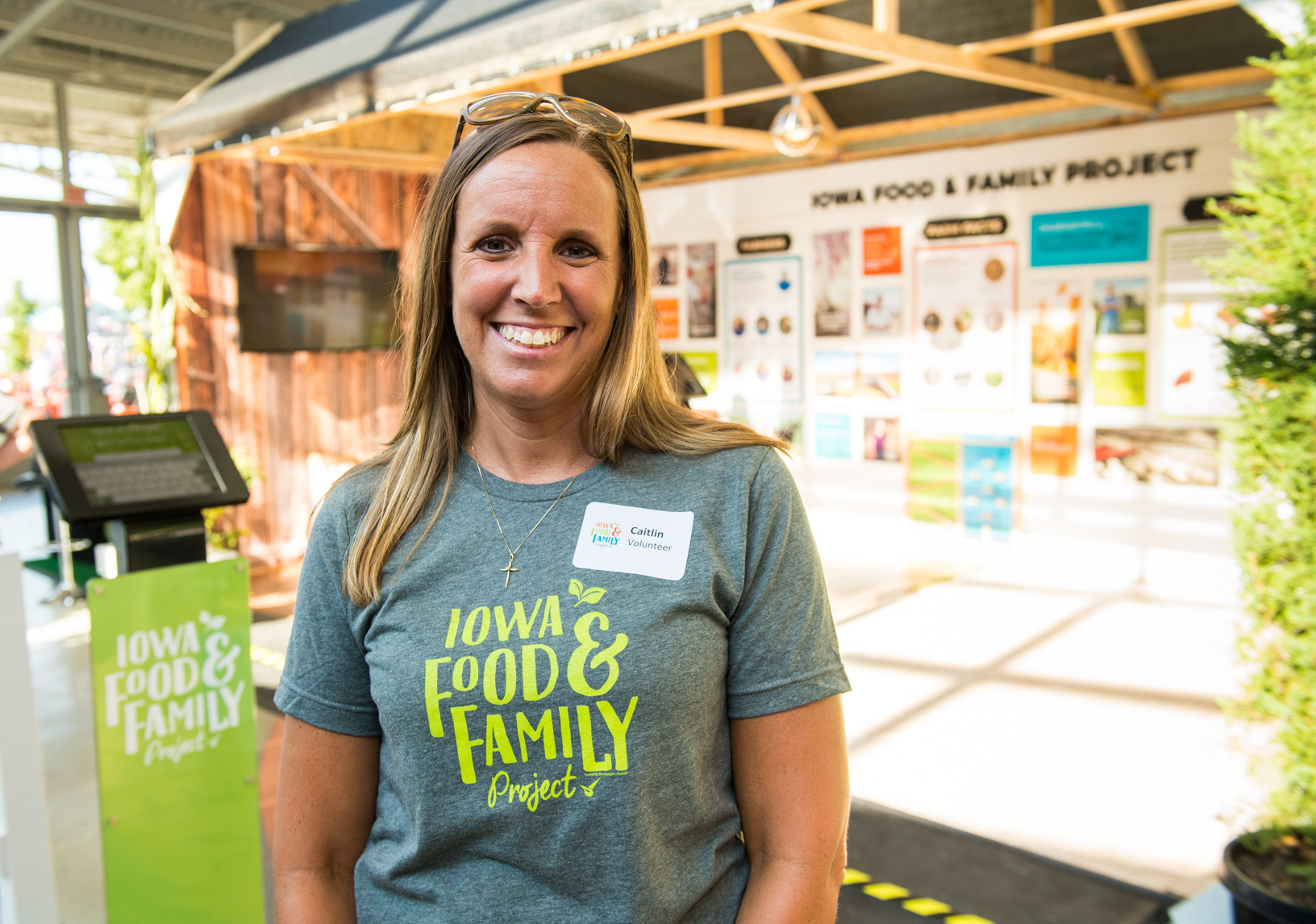 More than 450 volunteers helped bring the Iowa FFP display to life during the 11-day fair. Photo credit: Joseph L. Murphy, Iowa Soybean Association