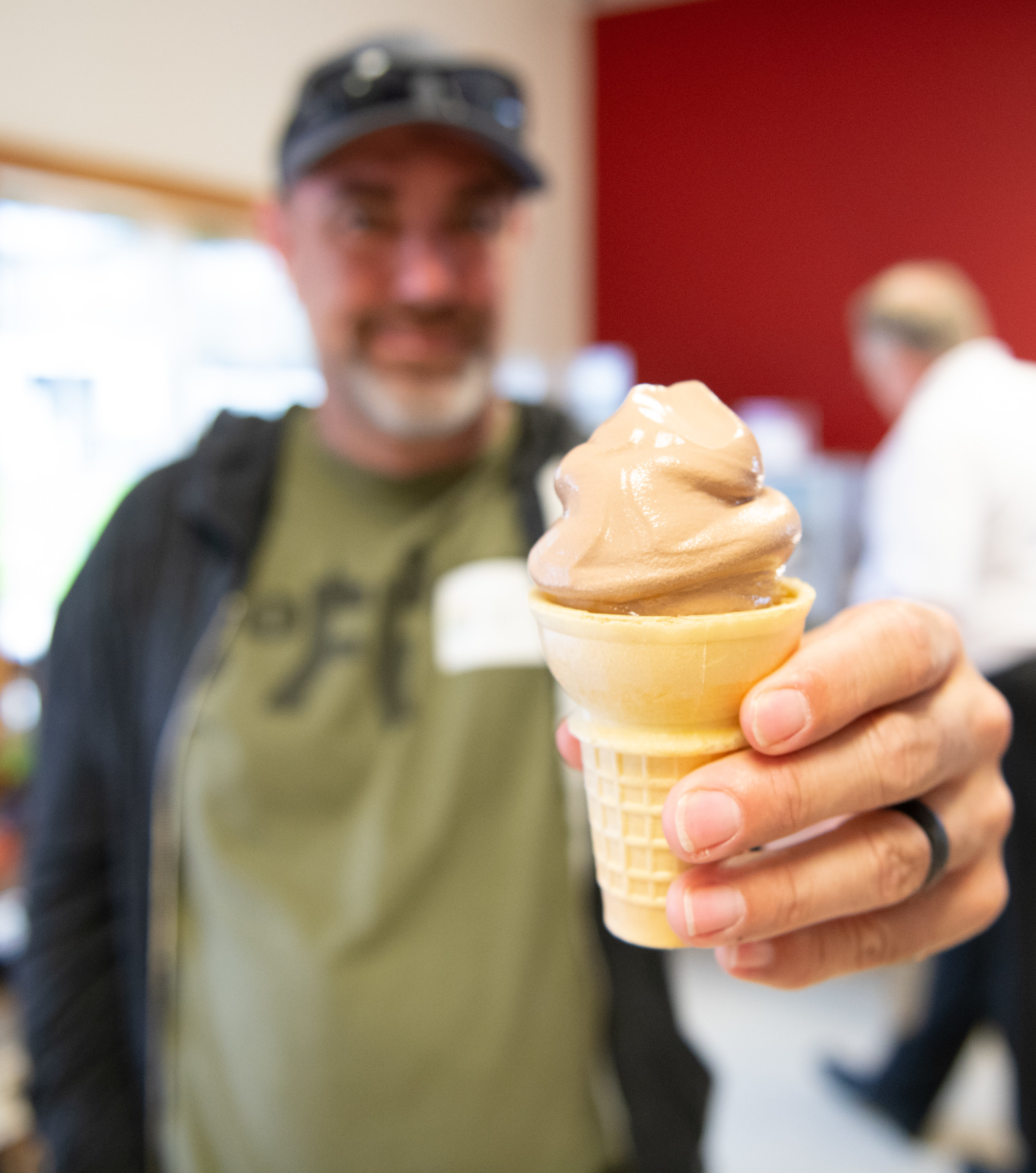 In 2013, Country View Dairy began making Premium Frozen Yogurt Soft Serve Mix. Their line of soft-serve frozen yogurt is available in several restaurants, colleges and schools. Photo credit: Joseph L. Murphy/Iowa Soybean Association