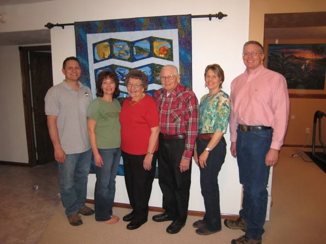 My brother Jim, sister Julie, Mom, Dad, sister Breta and me in 2012. Photo credit: Tom Oswald