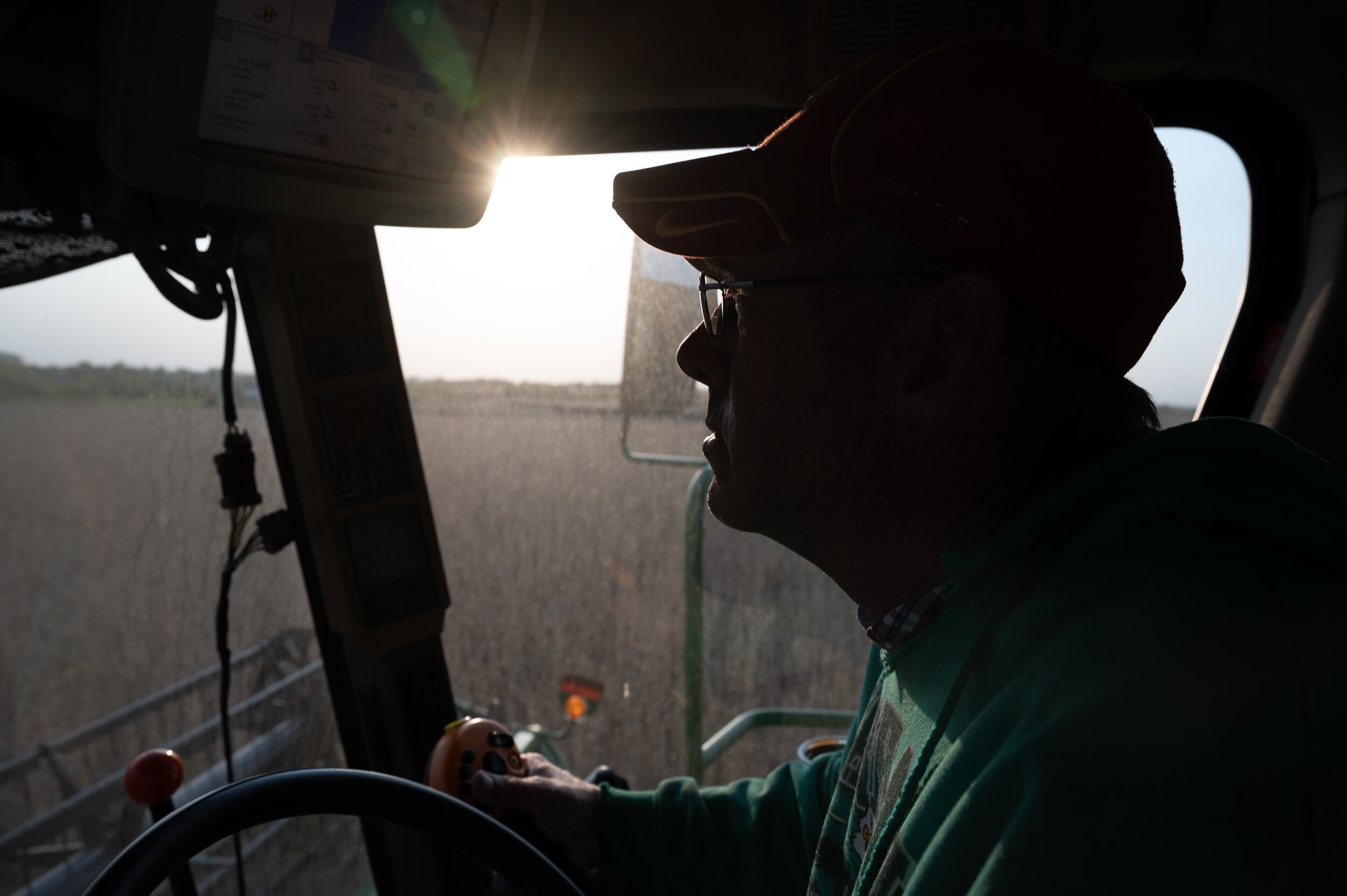  Randy Miller harvests soybeans near Lacona. Farmers enjoyed optimal weather for the majority of the 2020 harvest. 