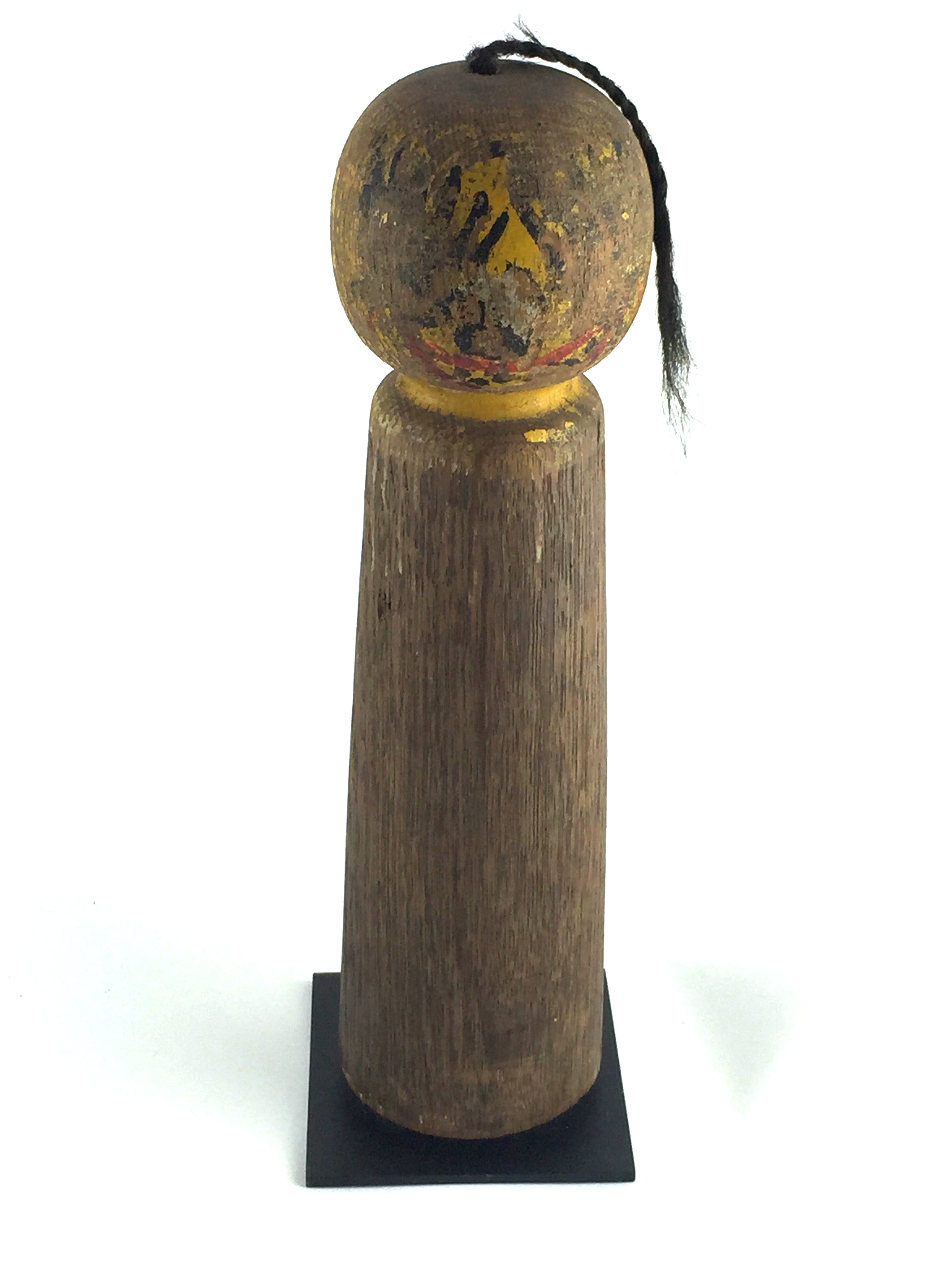  Painted wood, 14" h on mount, American, 20th century. 