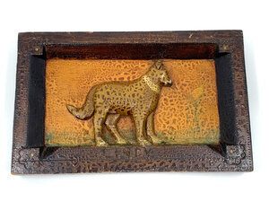 Folk Art Dog Placque