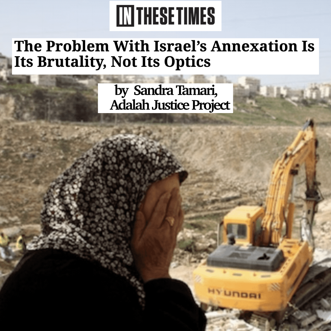 Op-Ed: The Problem With Israel’s Annexation Is Its Brutality, Not Its Optics