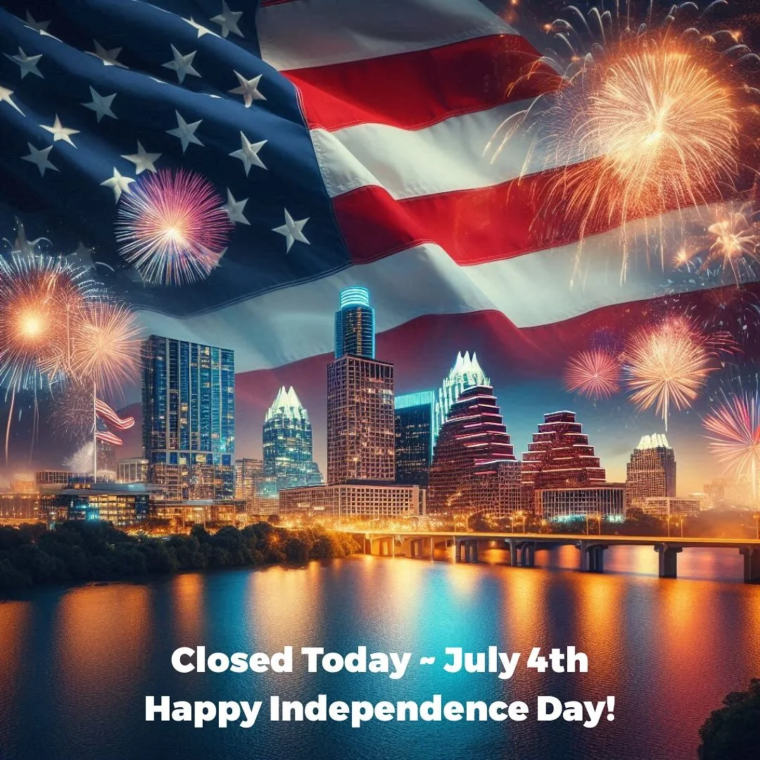 We are closed today and will reopen Saturday, July 5th with our regular studio and gallery schedule.  Happy Independence Day!