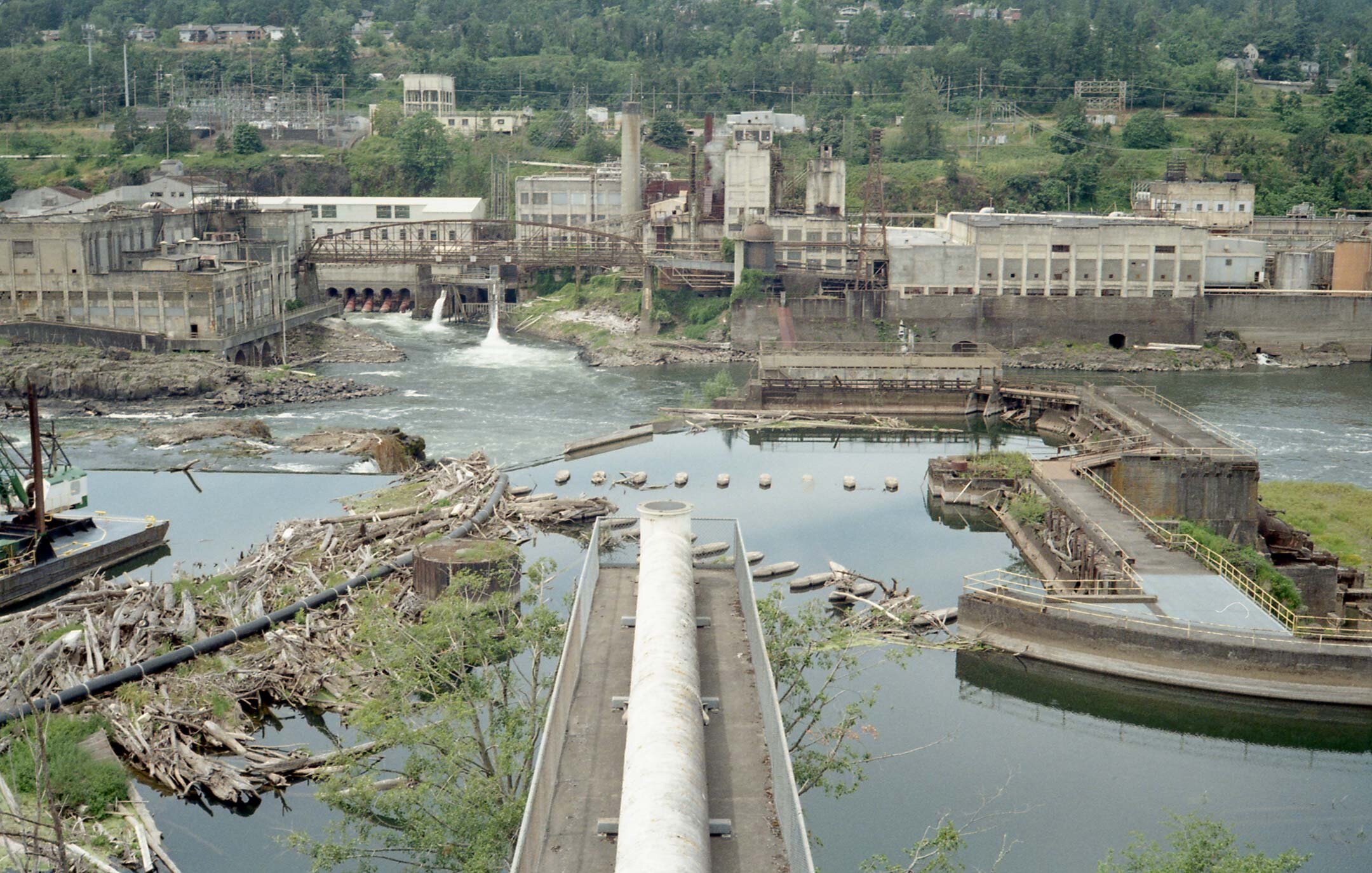 Willamette Falls Dam, Oregon City, Oregon, June