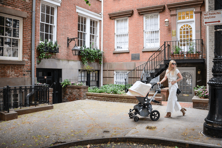Don't settle for the same stroller as everyone else! Customize your stroller canopy to your own style. I designed this neon & cream one for summer and I'm in love!