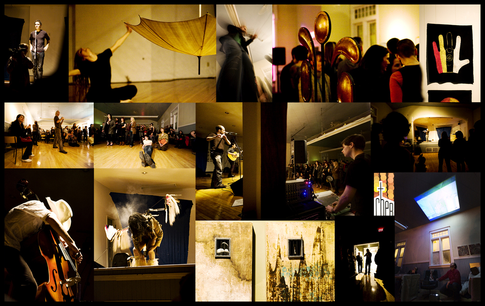 Art Performances at The Cherch on Avenue G with approximately 300 people in attendance.