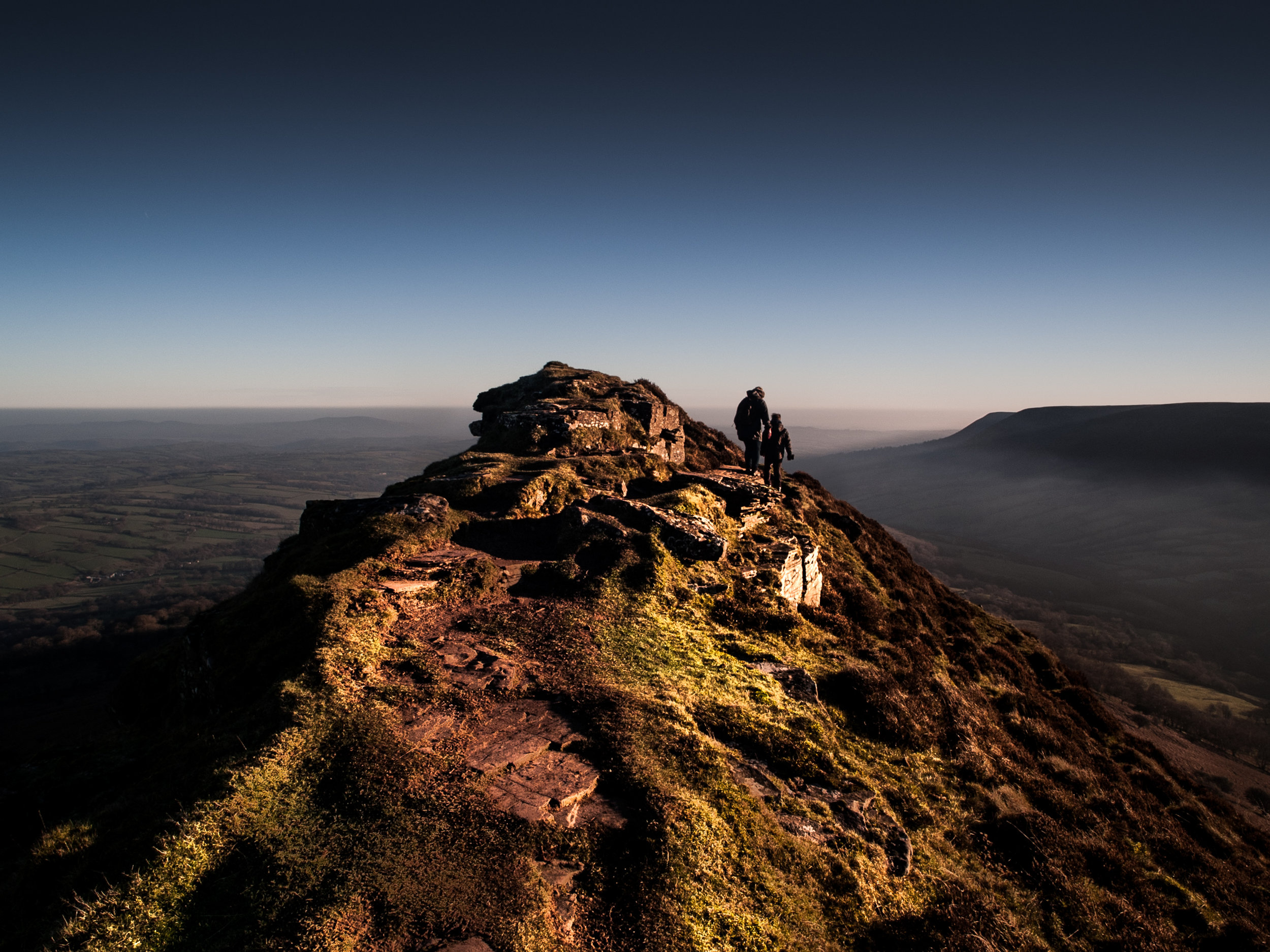 Olympus E-1. Crib y Gath, the Cat's Back. The only part of the Black Mountains to be in England.