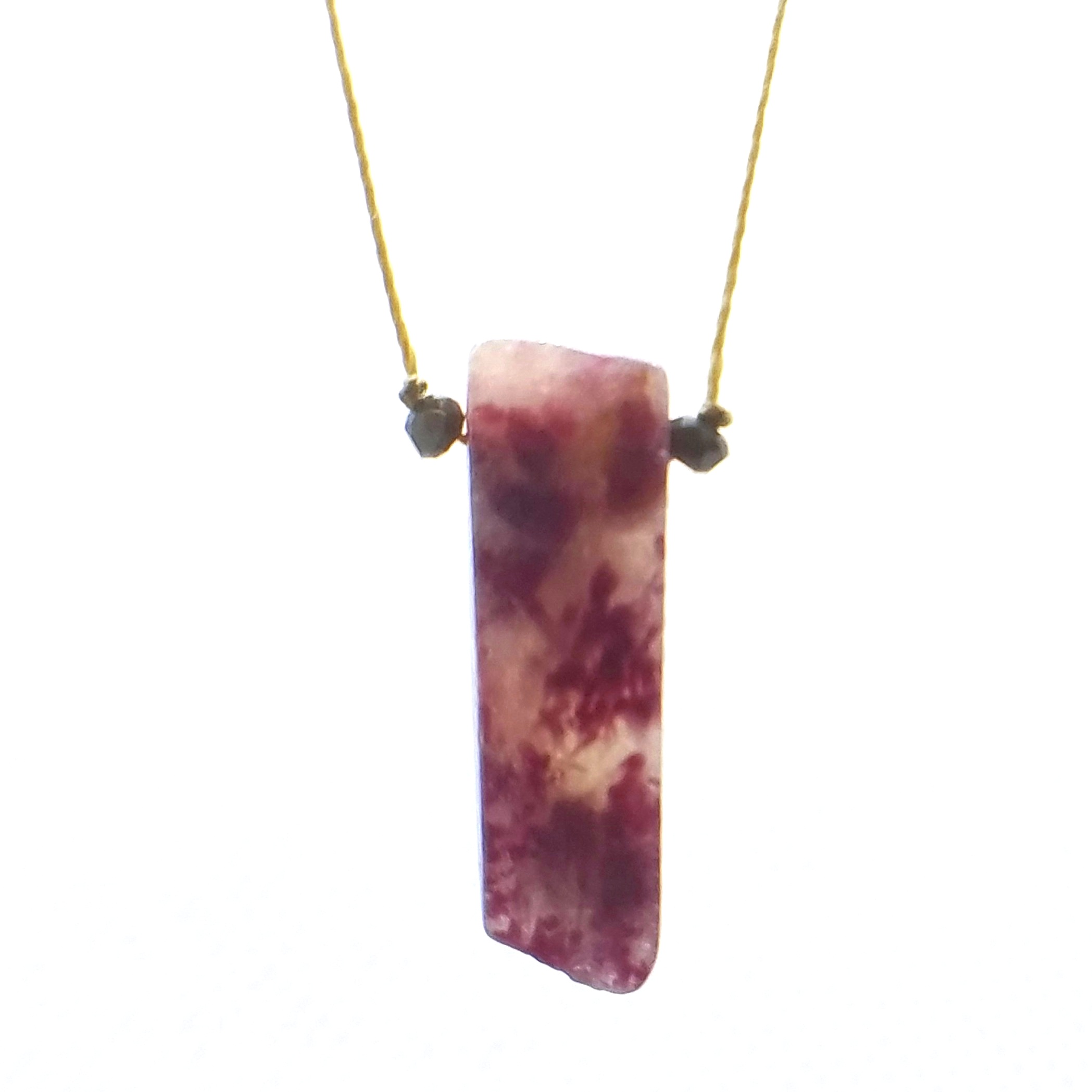 Rubellite Tourmaline Kevlar Necklace ~ Dainty, Durable + Intentional Daily Jewels