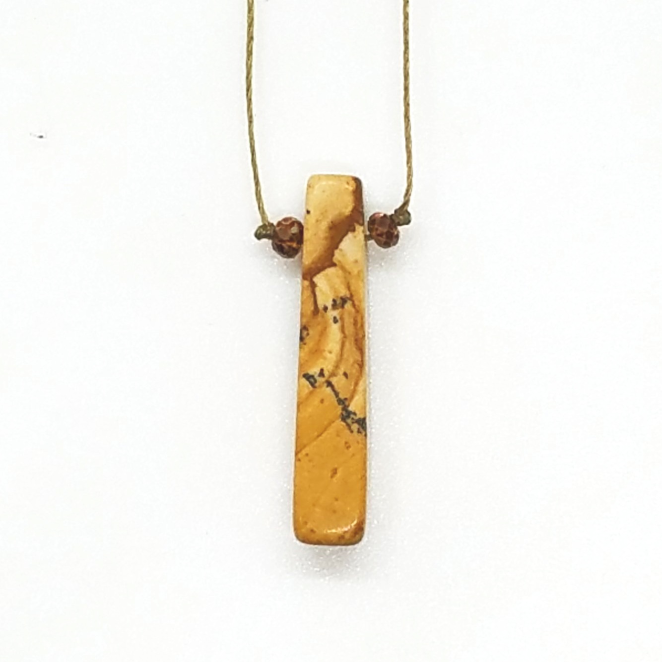 Picture Jasper Kevlar Necklace ~ Dainty, Durable + Intentional Daily Jewels - All Goods From The Woods - Adventure Necklace
