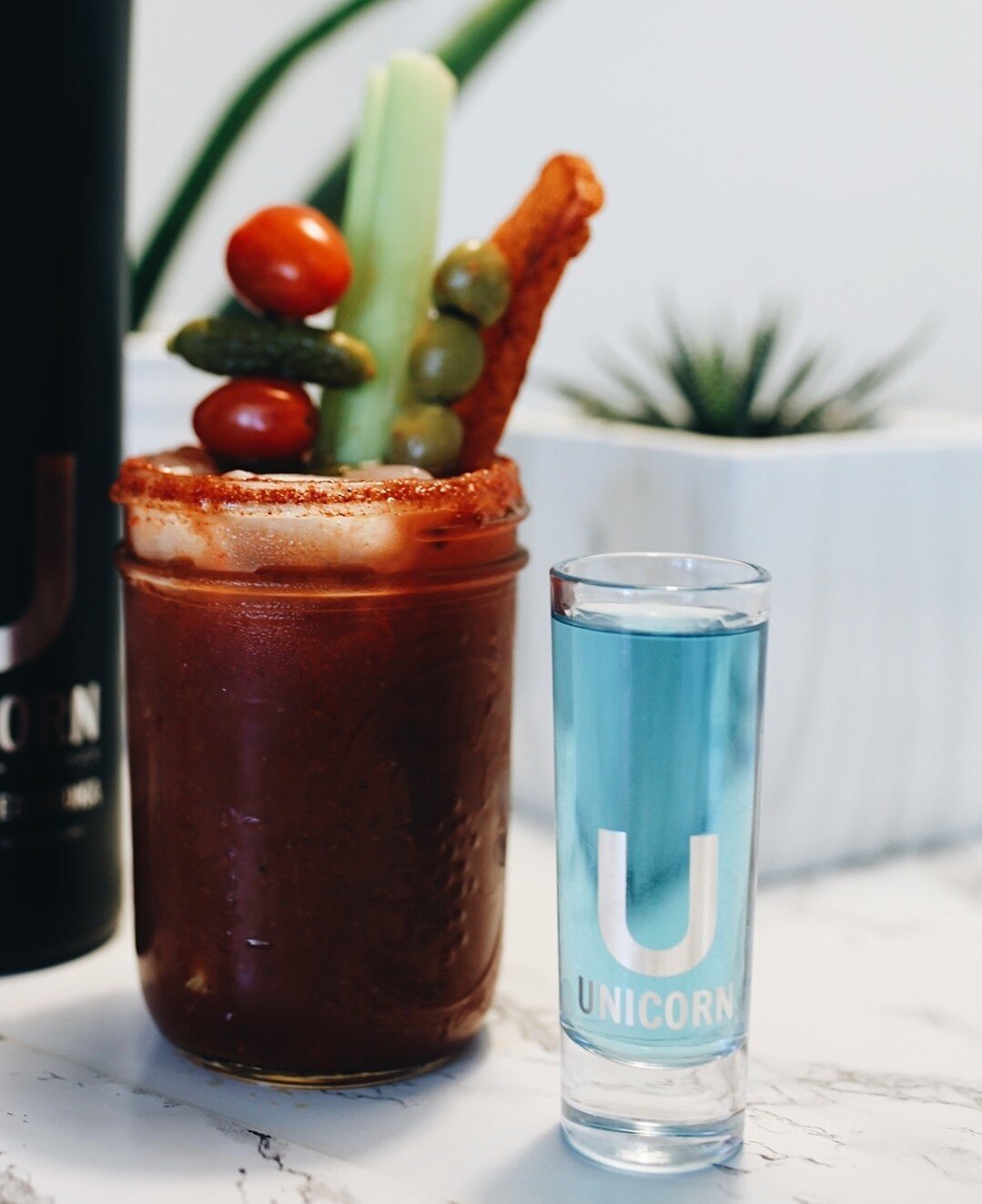 When there's a chill in the air, we crave Bloody Marys. Because our tequila has a smooth, mild and slightly flora flavor profile, it's great in any cocktail. #linkinbio⁠
⁠
Shop now at UnicornDistillery.com⁠
⁠
#bloodymary #brunch #instagood #mixology 