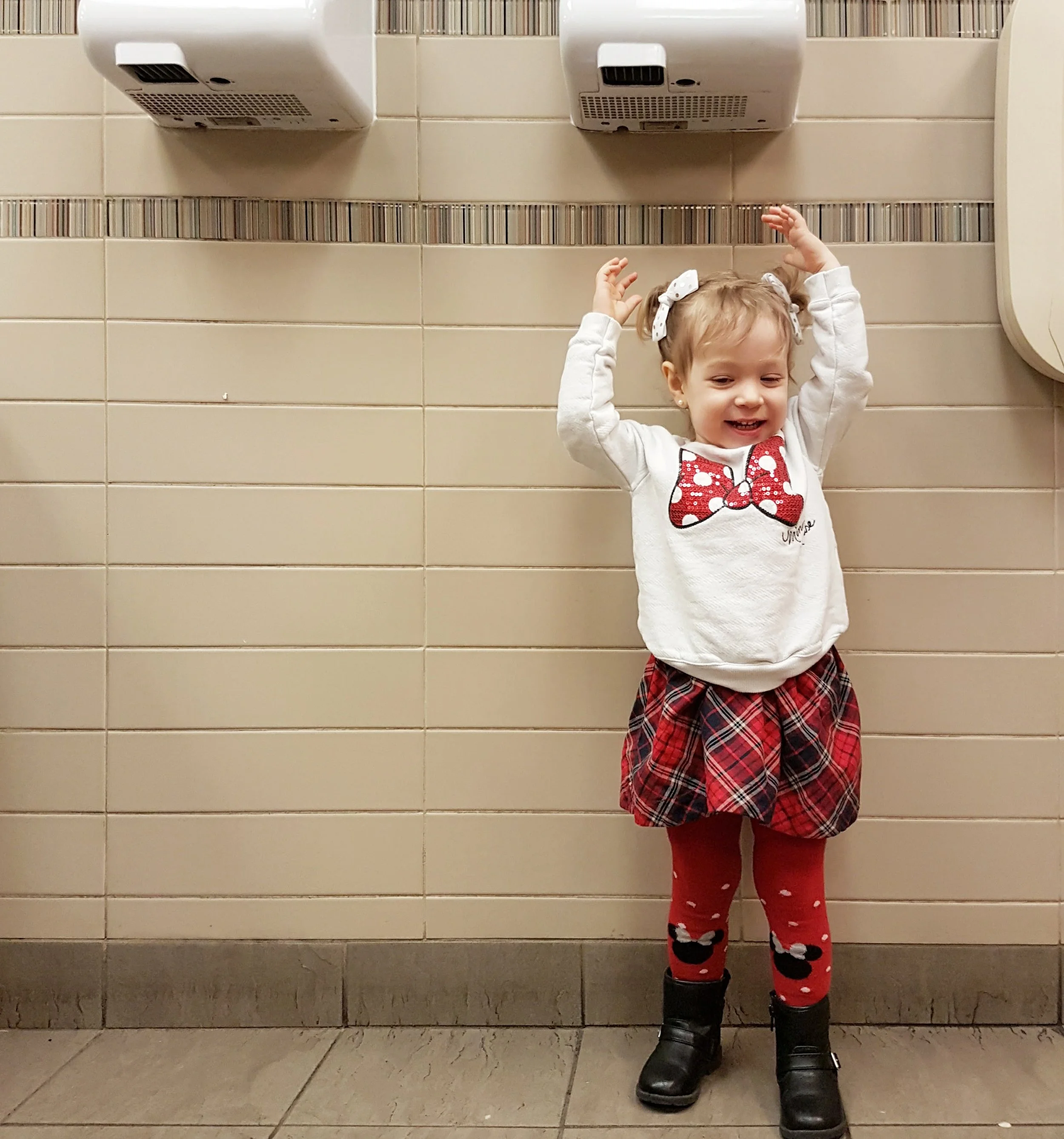 how to get toddler over her hand dryer fear.jpg