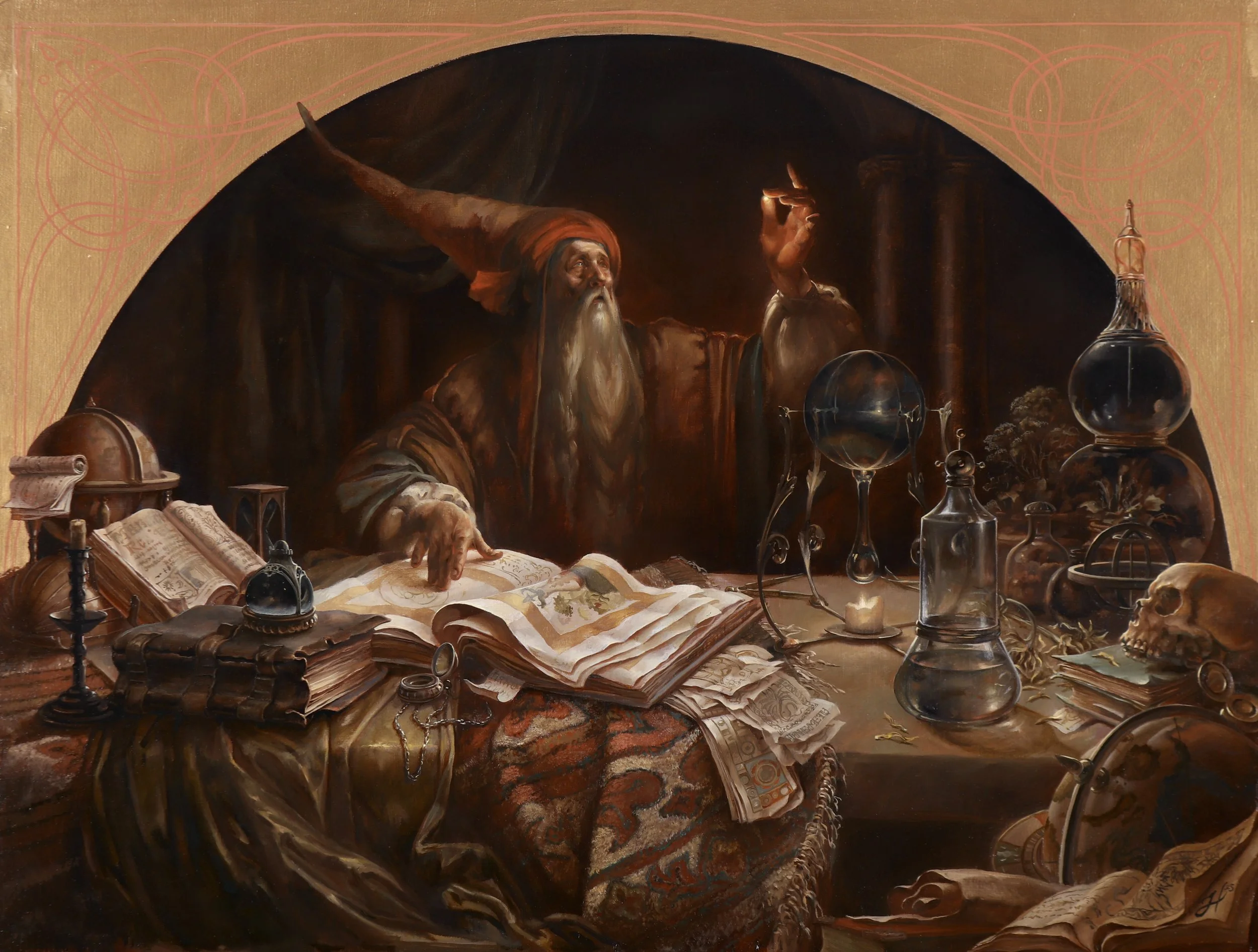 Peering into its infinite facets he saw the universe… he saw all