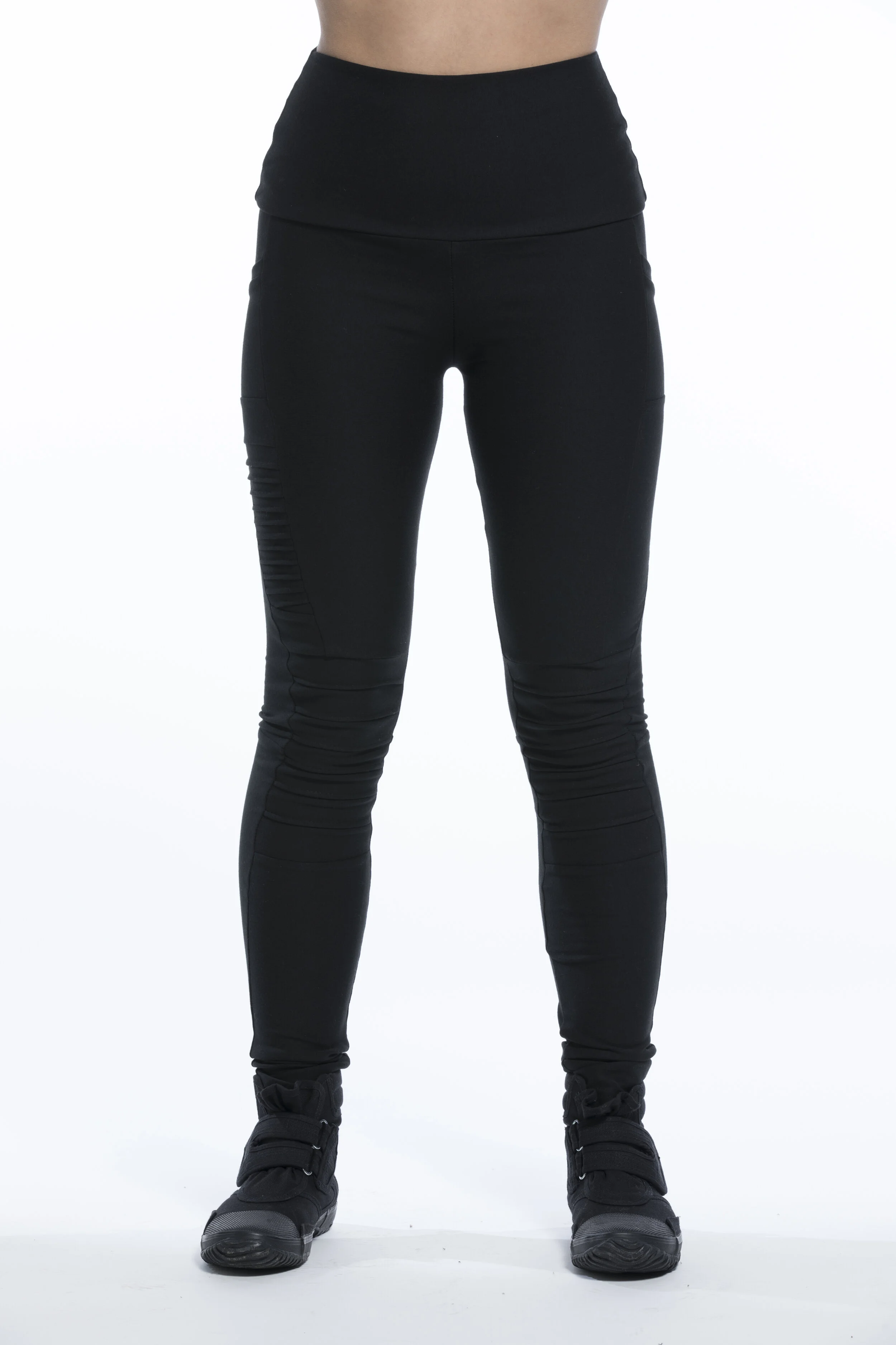 black biker tights