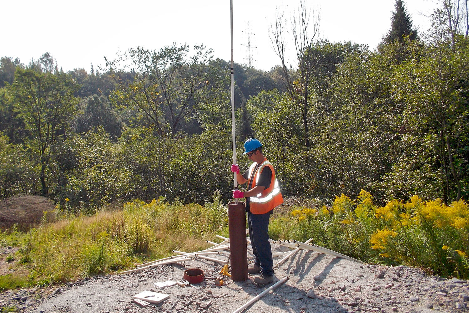 Camera inspection of well as part of research and development project