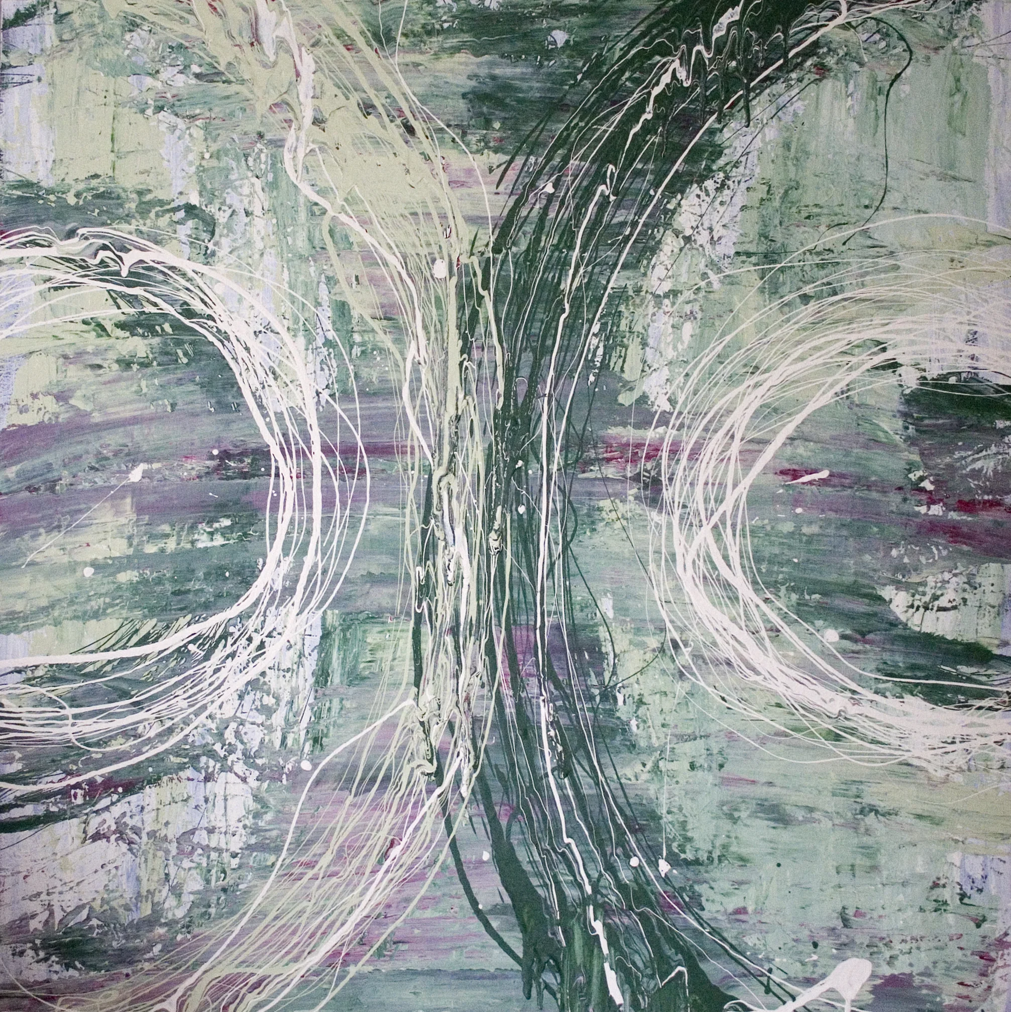 Rings One, 2008, 36X36 inches, Acrylic on Canvas