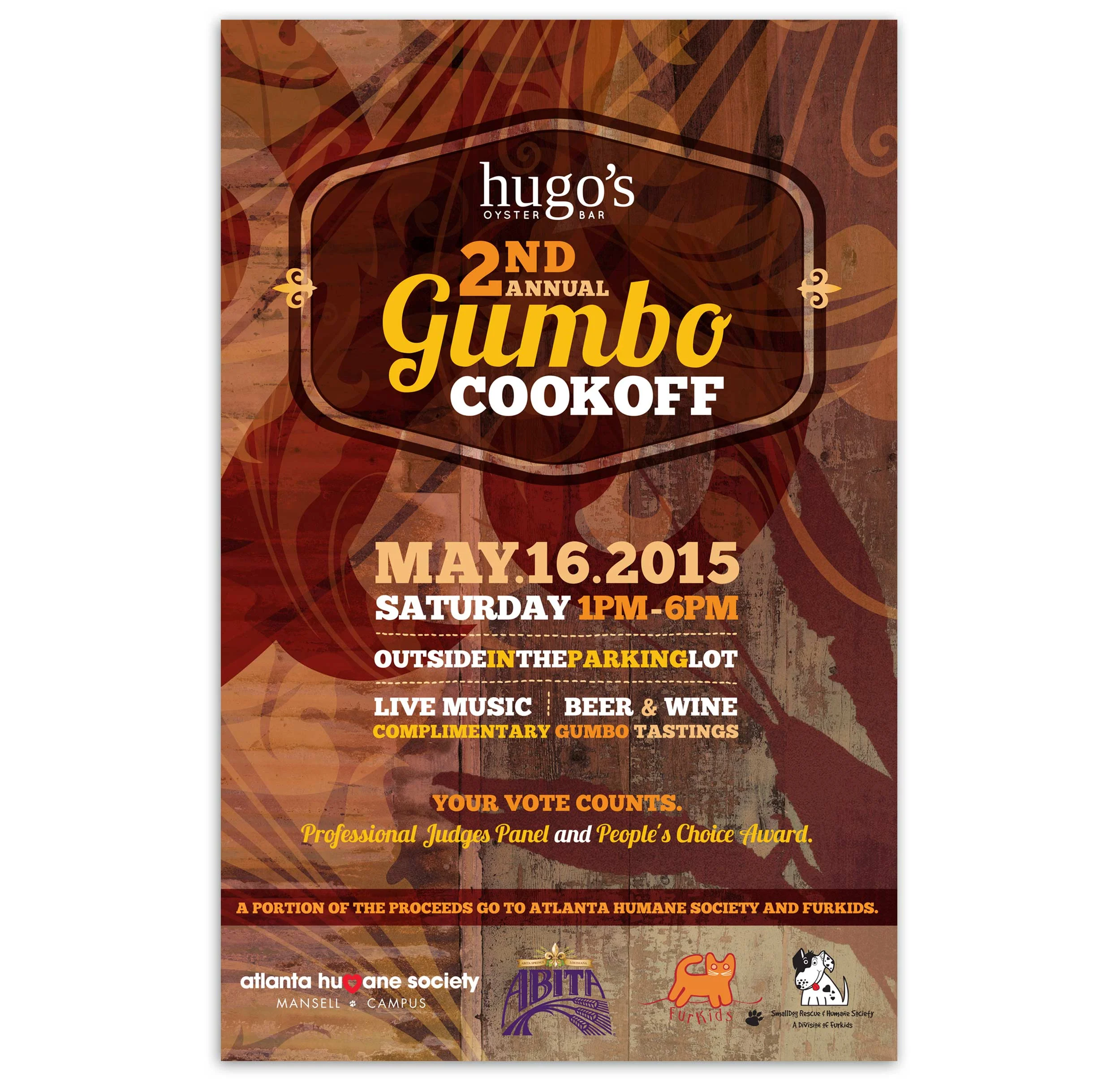  2ND ANNUAL GUMBO COOKOFF EVENT POSTER 