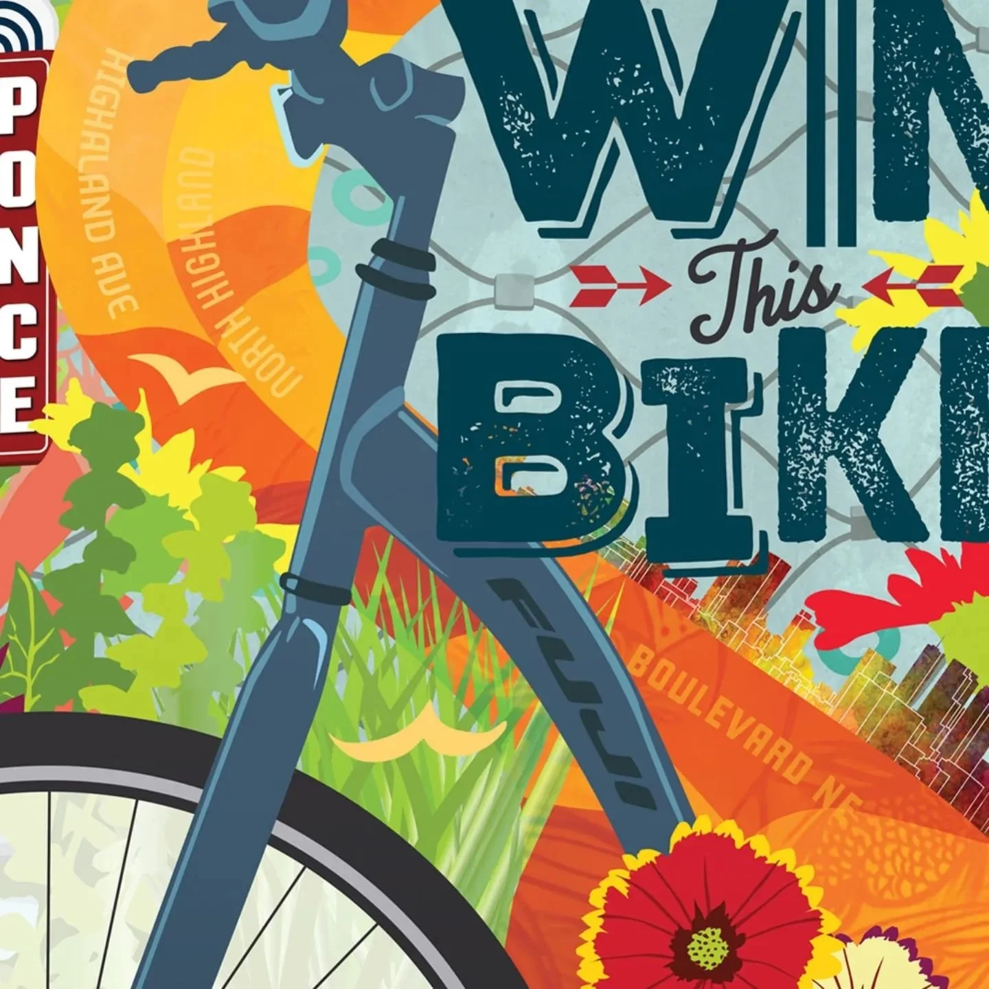 One of my favorite poster designs I've done over the years. I had carte blanche for this concept, which is when I do my best work! Of course I had some guidelines and specific info that were required in the brief. These colors make my &hearts;️ sing.