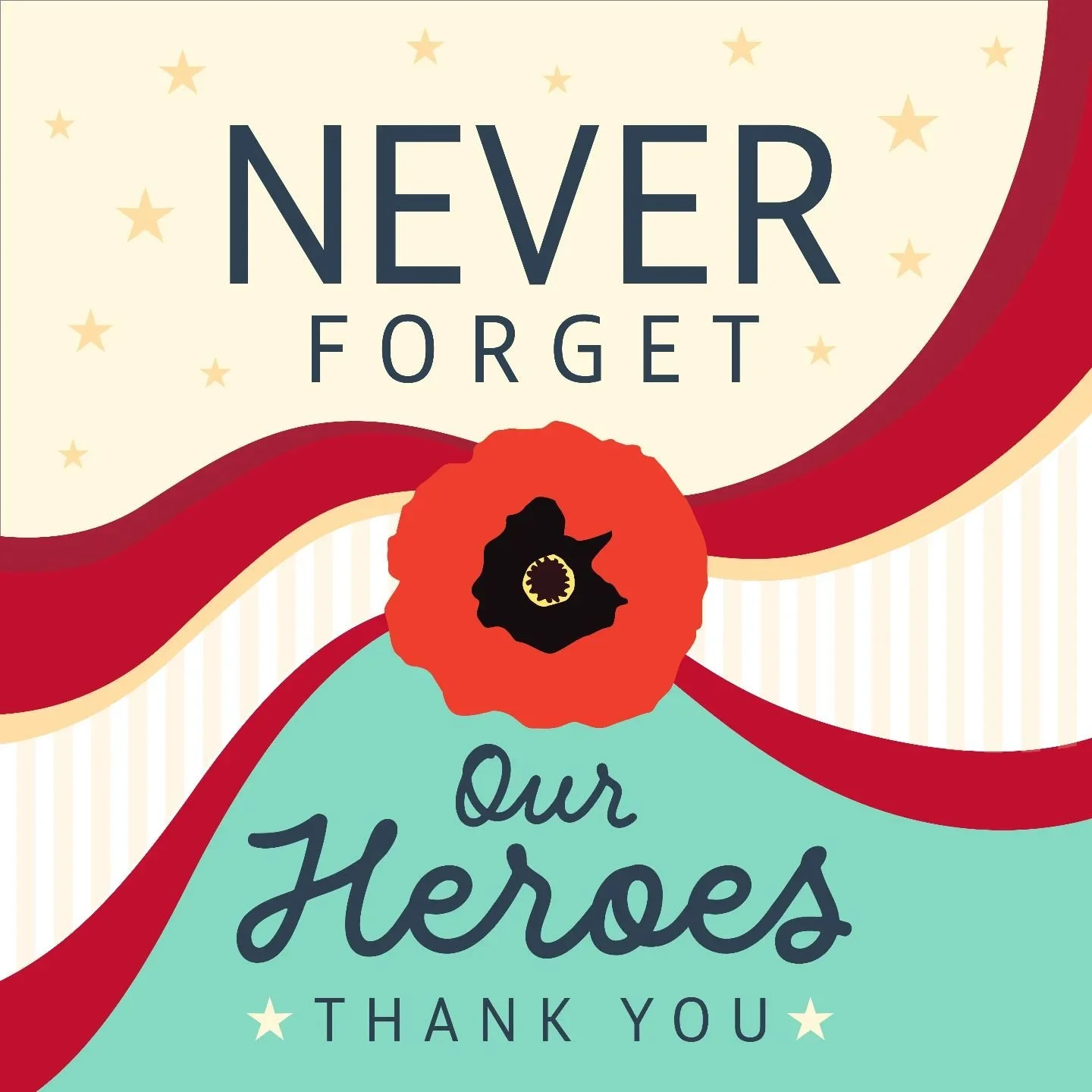 Thank you to all of our veterans for fighting for our freedom. Today is a day to remember all of our heroes who have fought, those who have served, and those who have lost their lives fighting on our behalf. We are so fortunate to have the freedom we