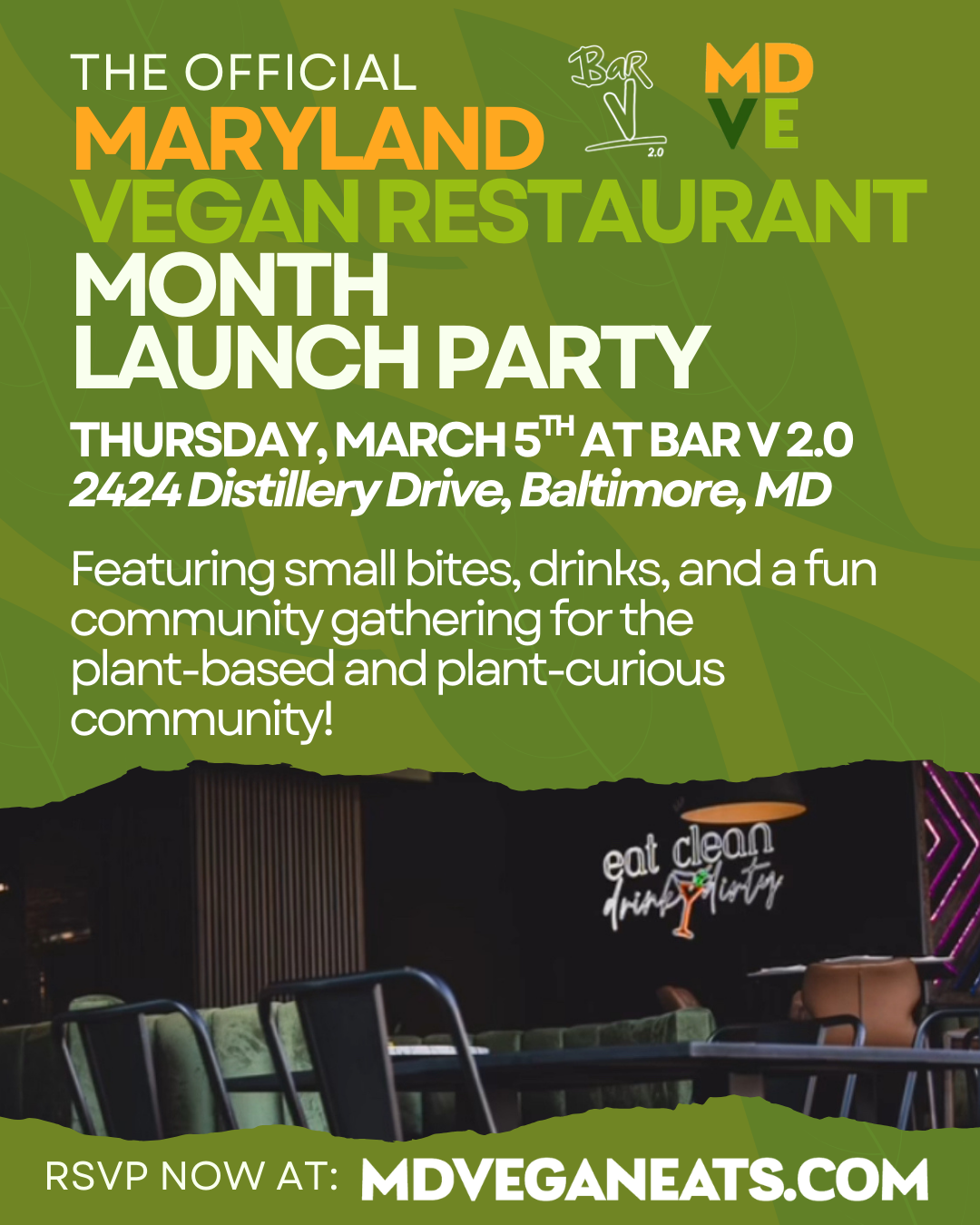 MD Vegan Restaurant Week Launch Party