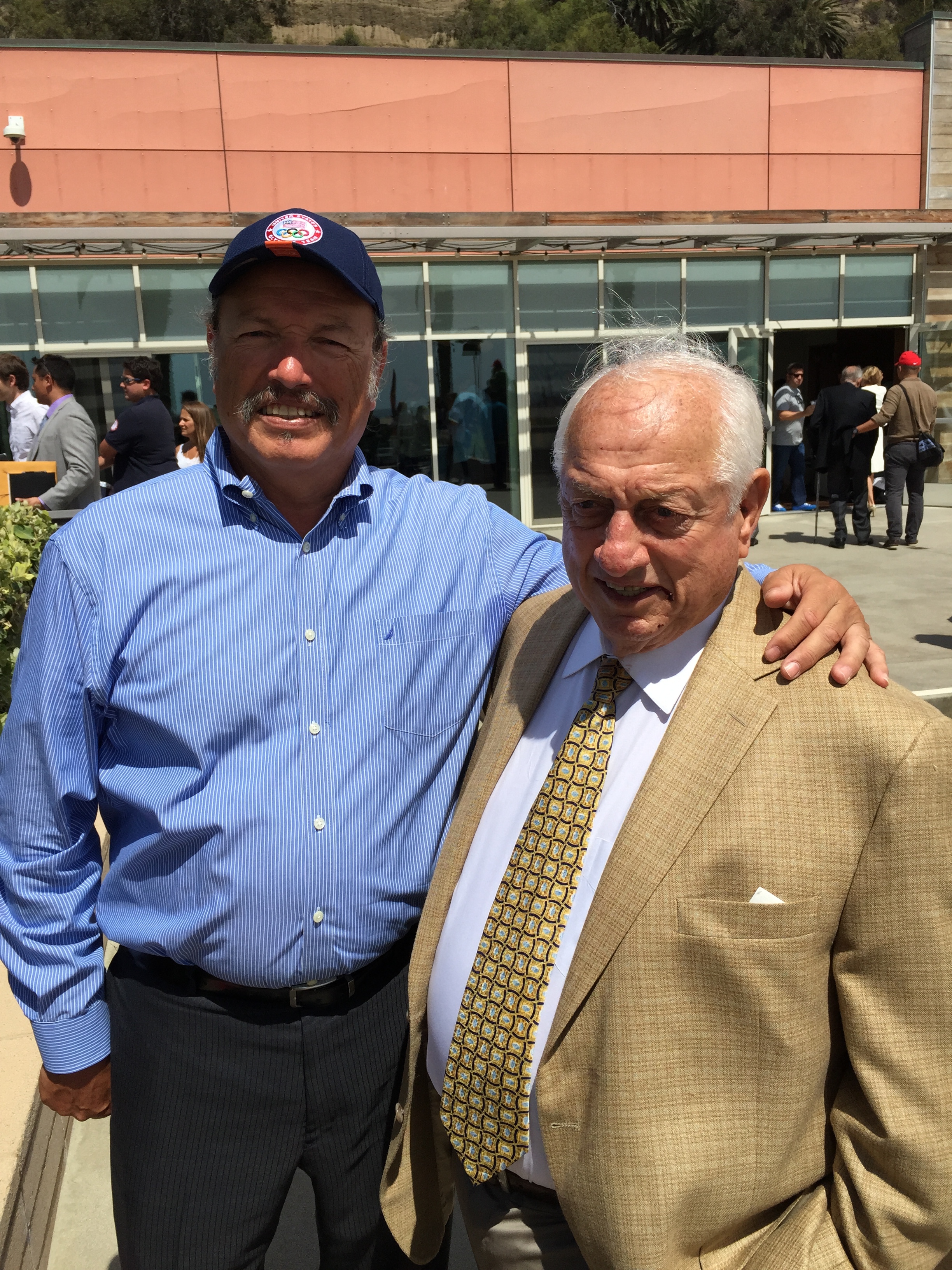 Tony with retired Dodgers manager Tommy Lasorda