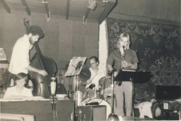 Angles at Uncle Albert's, Tempe AZ, February or March 1975. Steve Huff (piano), Jon Lane (bass), Keith Miles (drums), and Allan Chase (alto saxophone).