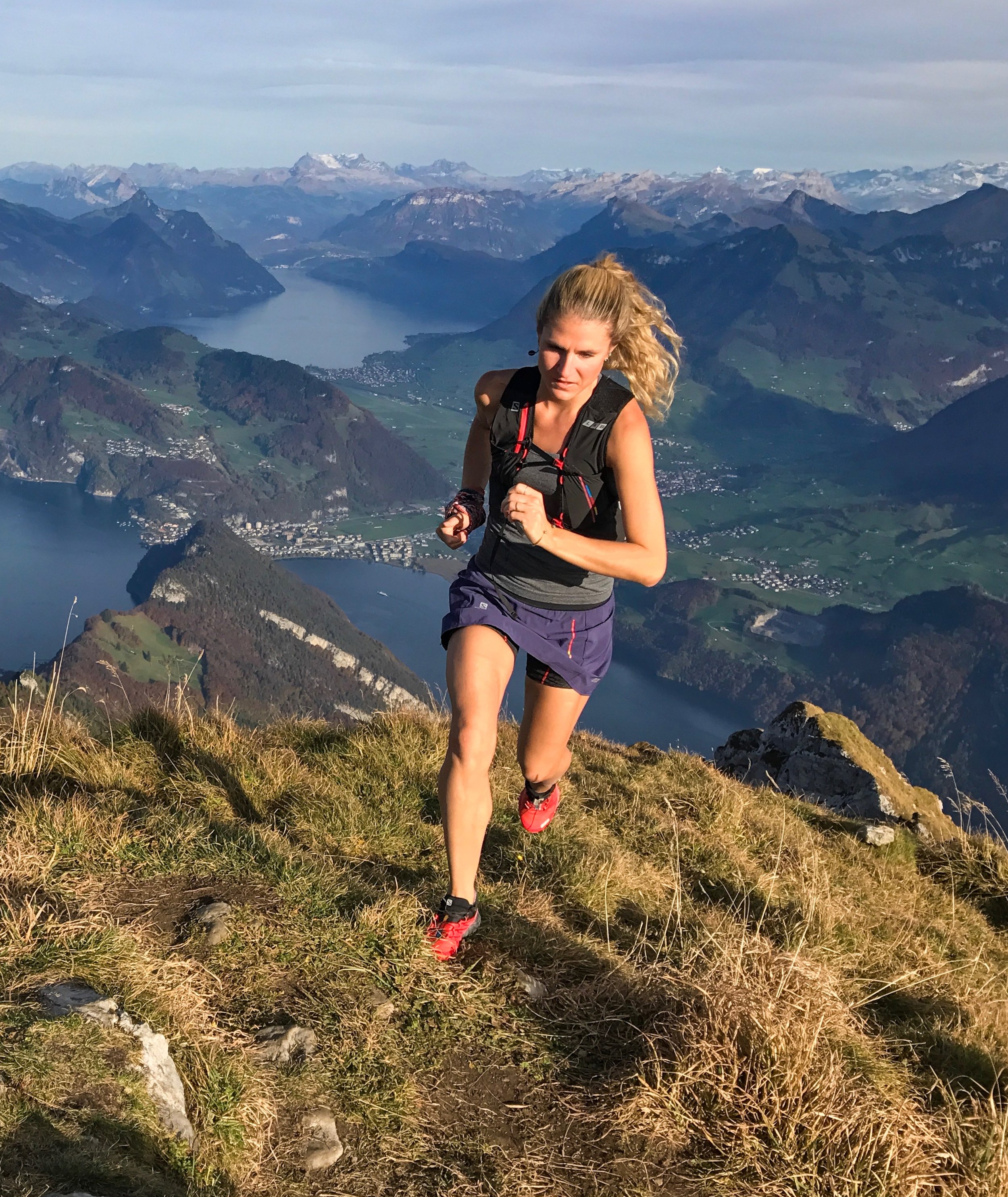 Running up Mt Pilatus