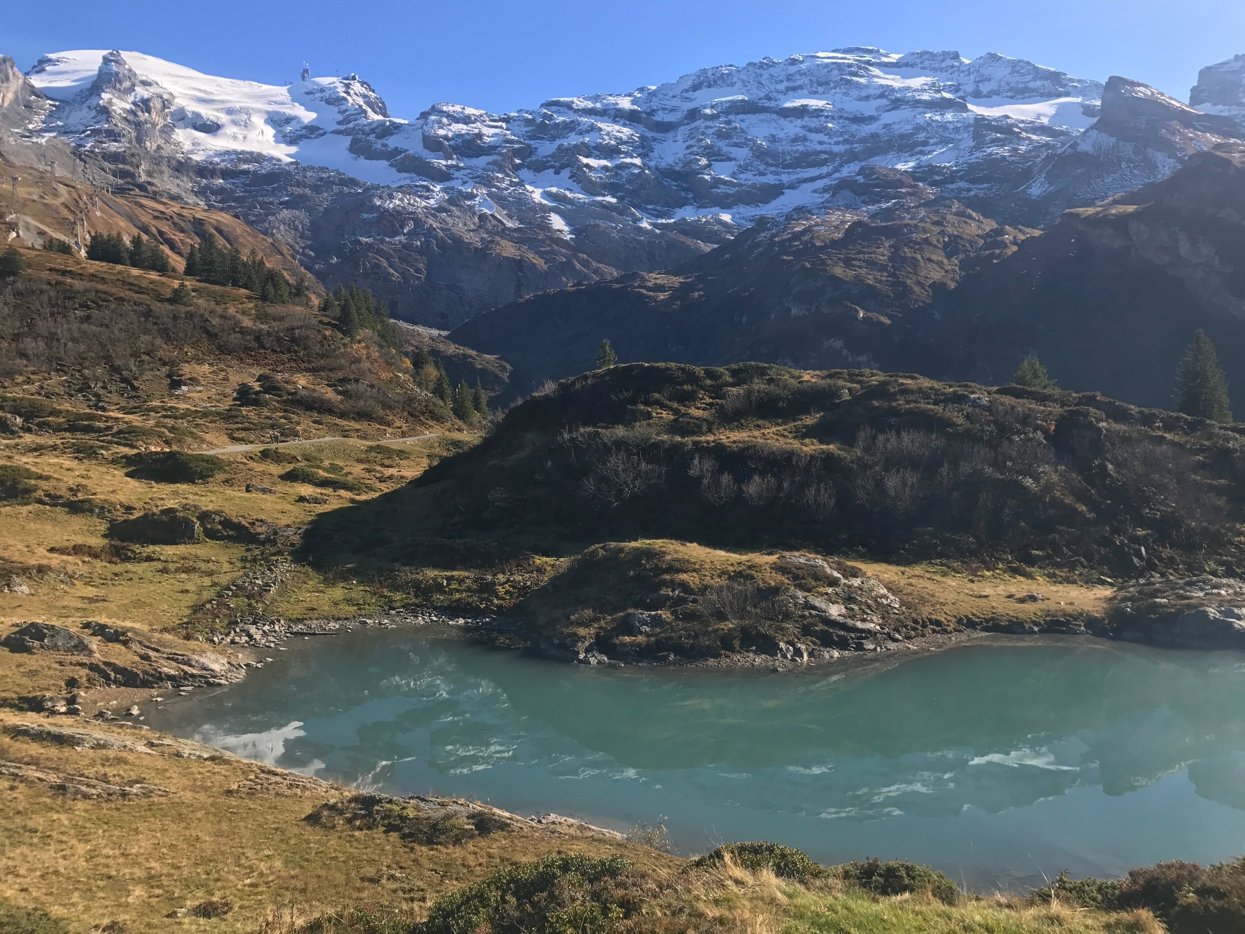 Mt Titlis rising above Trubsee