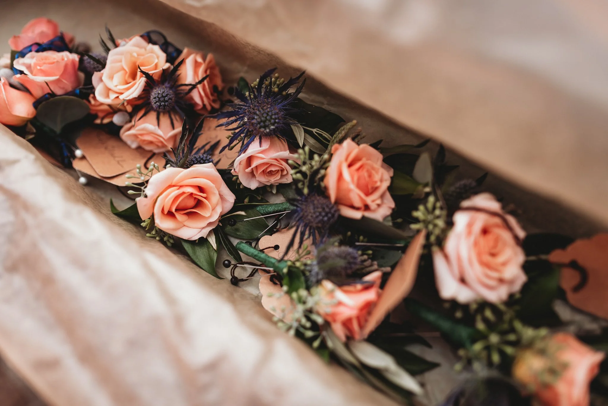 Acadia National Park elopement photographed by a Maine elopement photographer with expertise in coastal weddings, national park permits, and intimate ceremonies
Downeast Maine elopement photography capturing a couple getting married along the rocky c