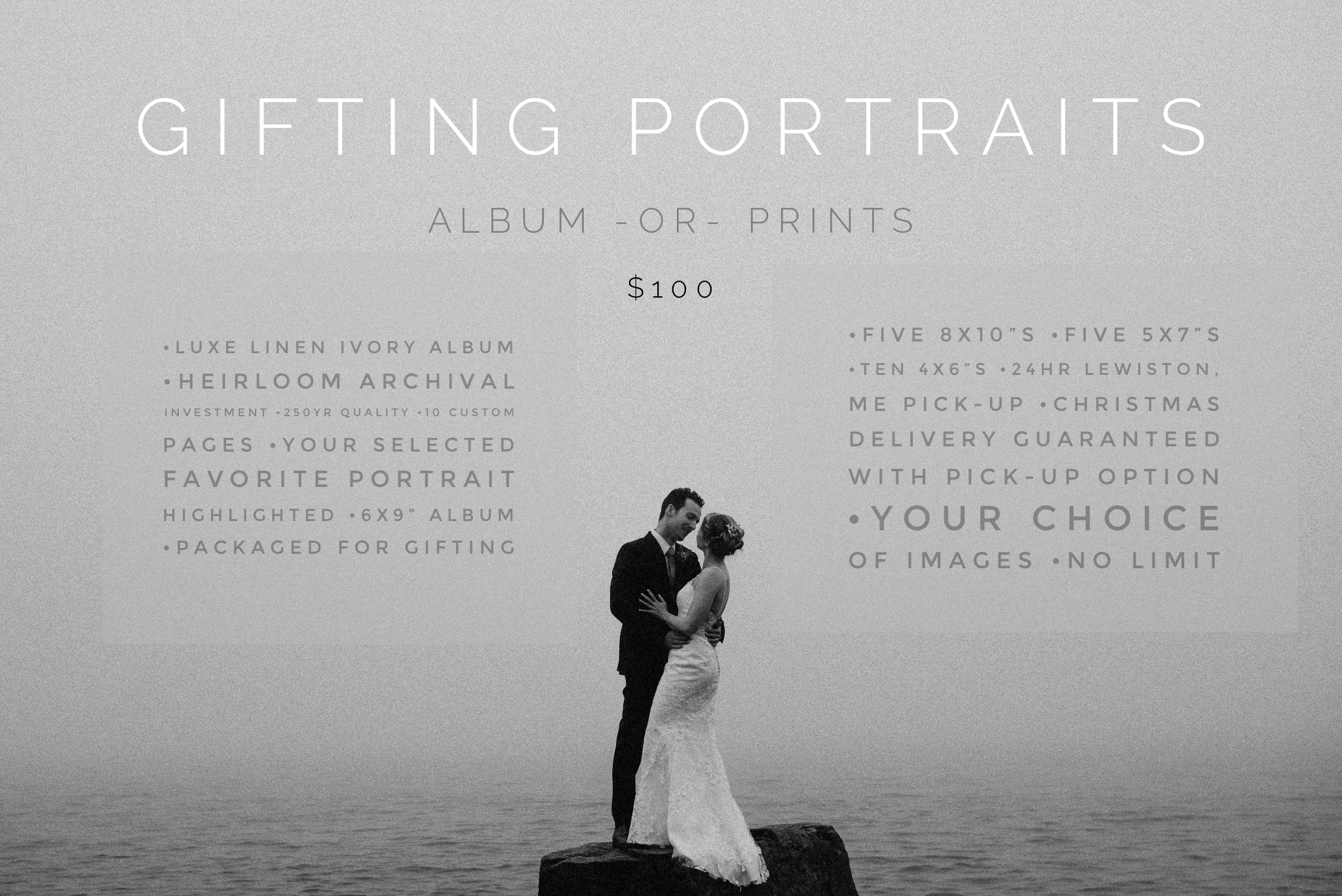 Holiday $100 | Album &amp; Print Offer // B|A x RP Maine Photographer 