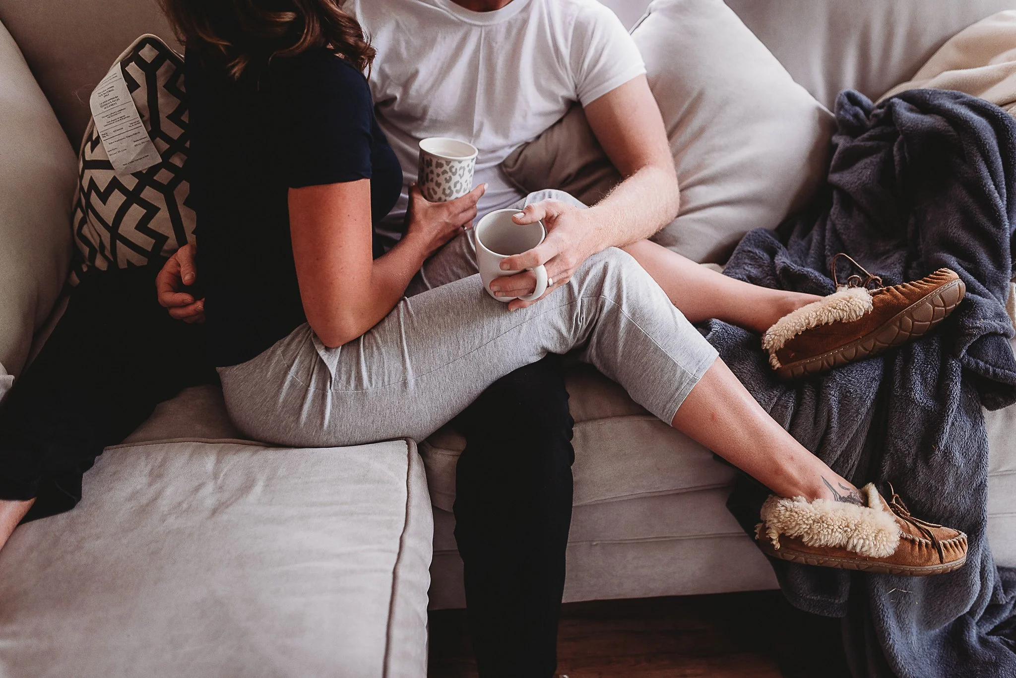 Cozy In-Home Lifestyle Session: A Morning with Steph and Lee