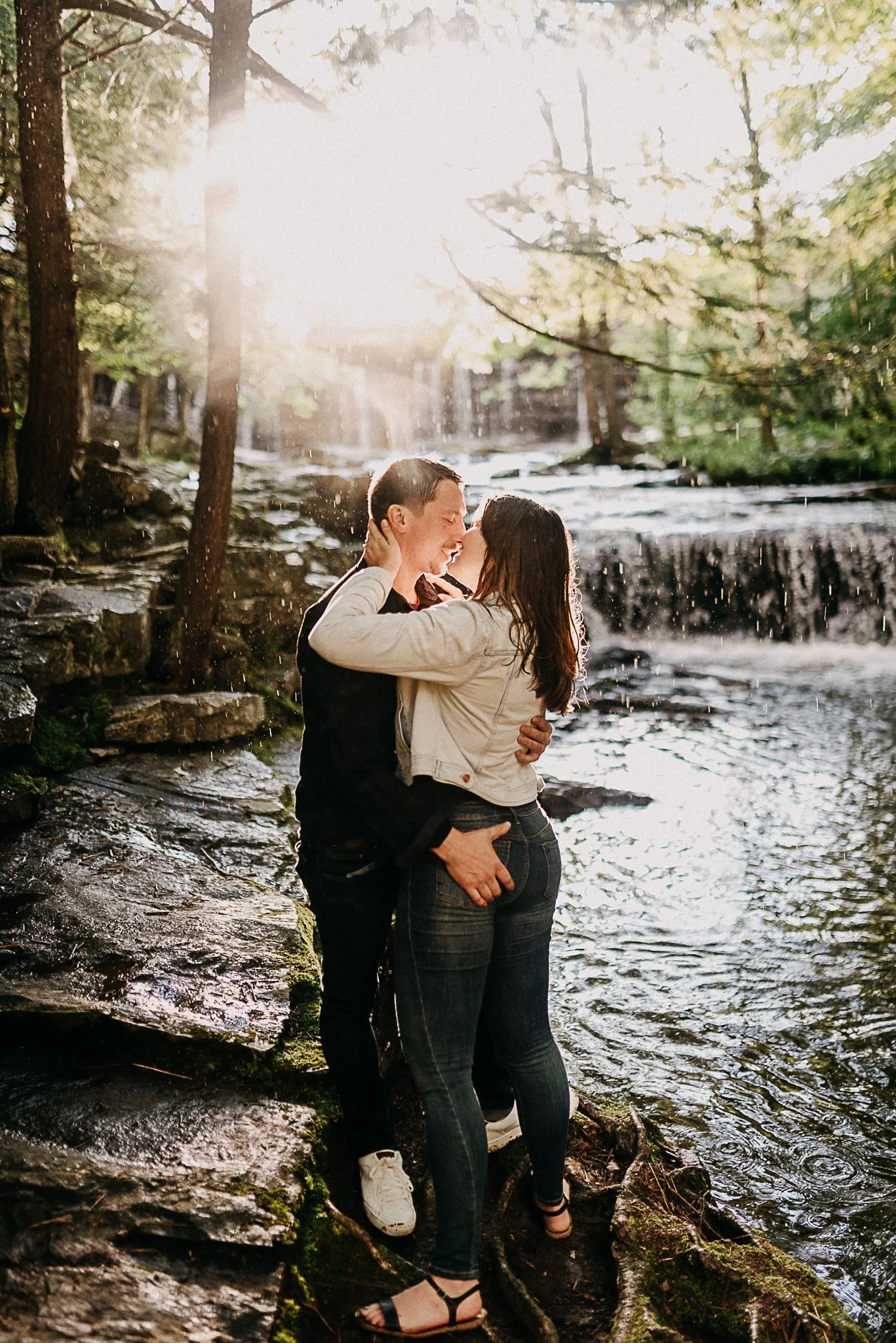 Maine Engagement Photographer: A Luxurious Experience at Vaughan Woods ("Hobbitland")