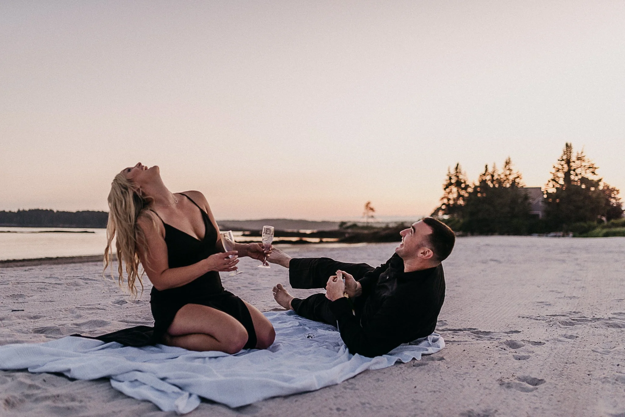 Pemaquid Beach Engagement Session