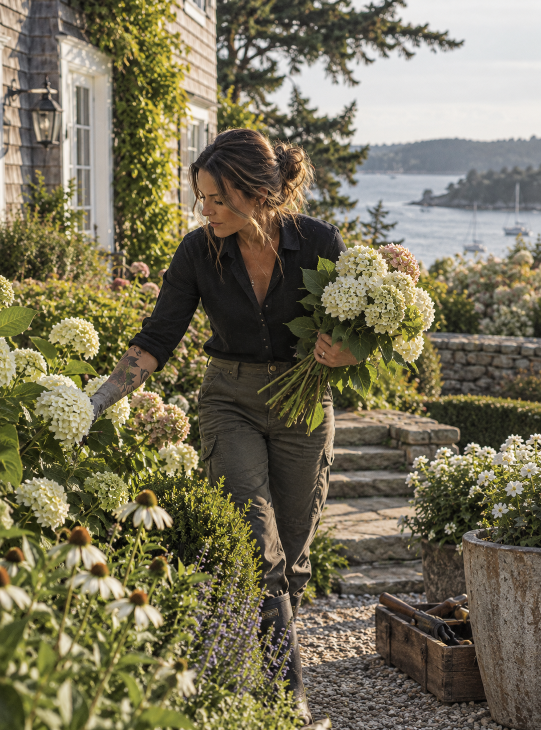 Coastal Maine estate garden and seasonal property care in Boothbay Harbor Maine