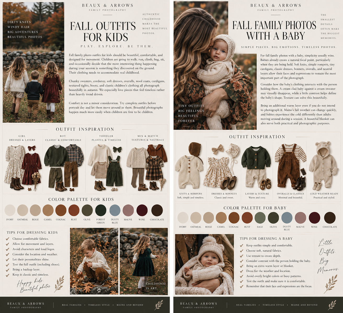 Fall Family Photo Outfits for Kids and Baby