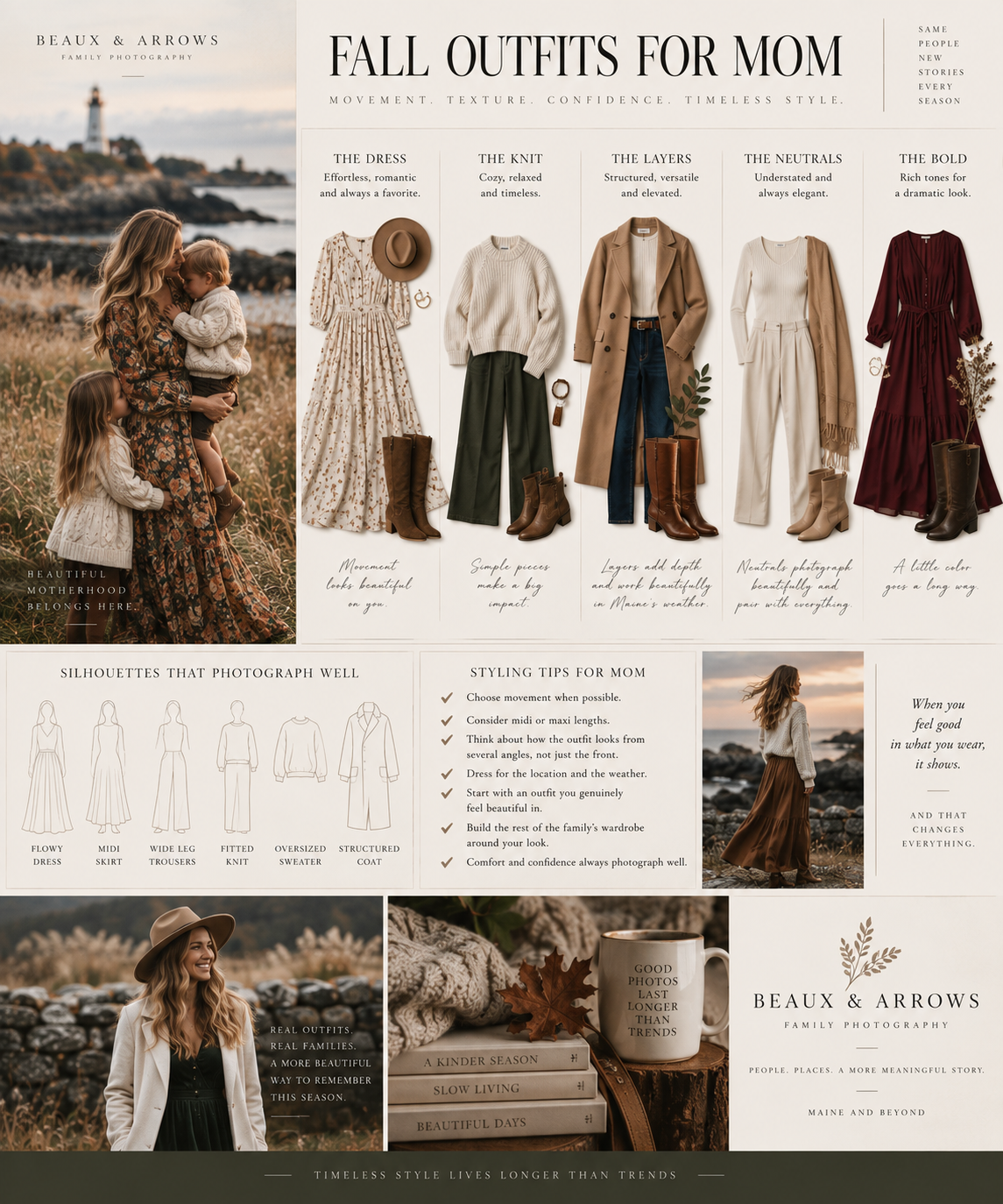 Fall family photo outfits for Mom