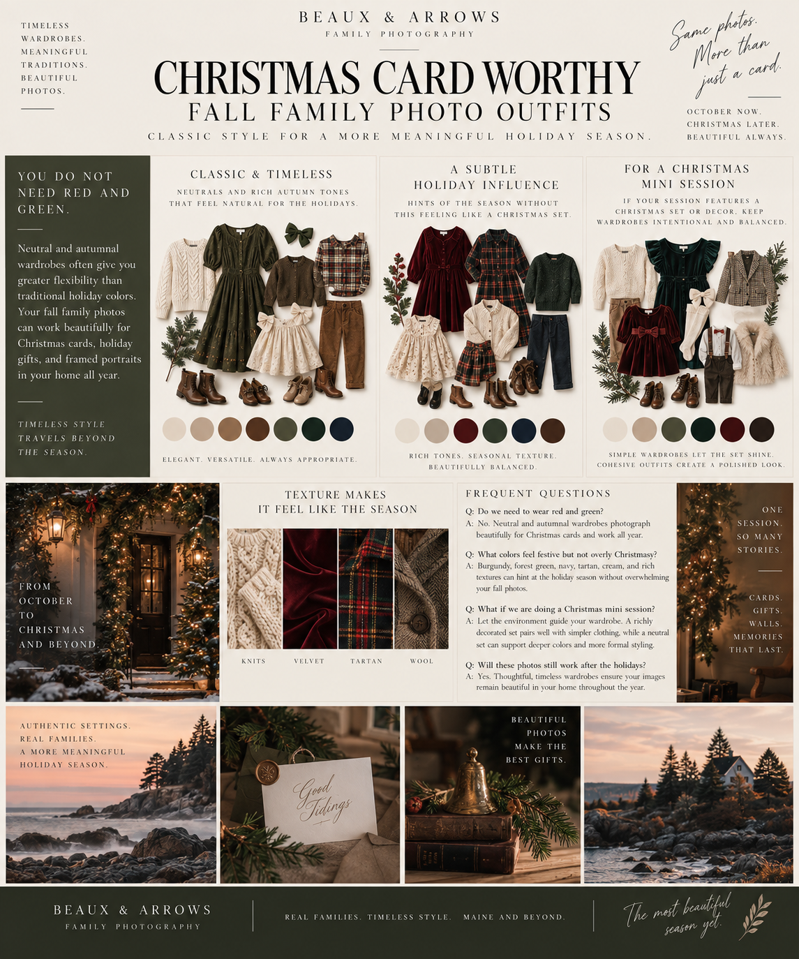 What to Wear for Christmas Card Family Photos