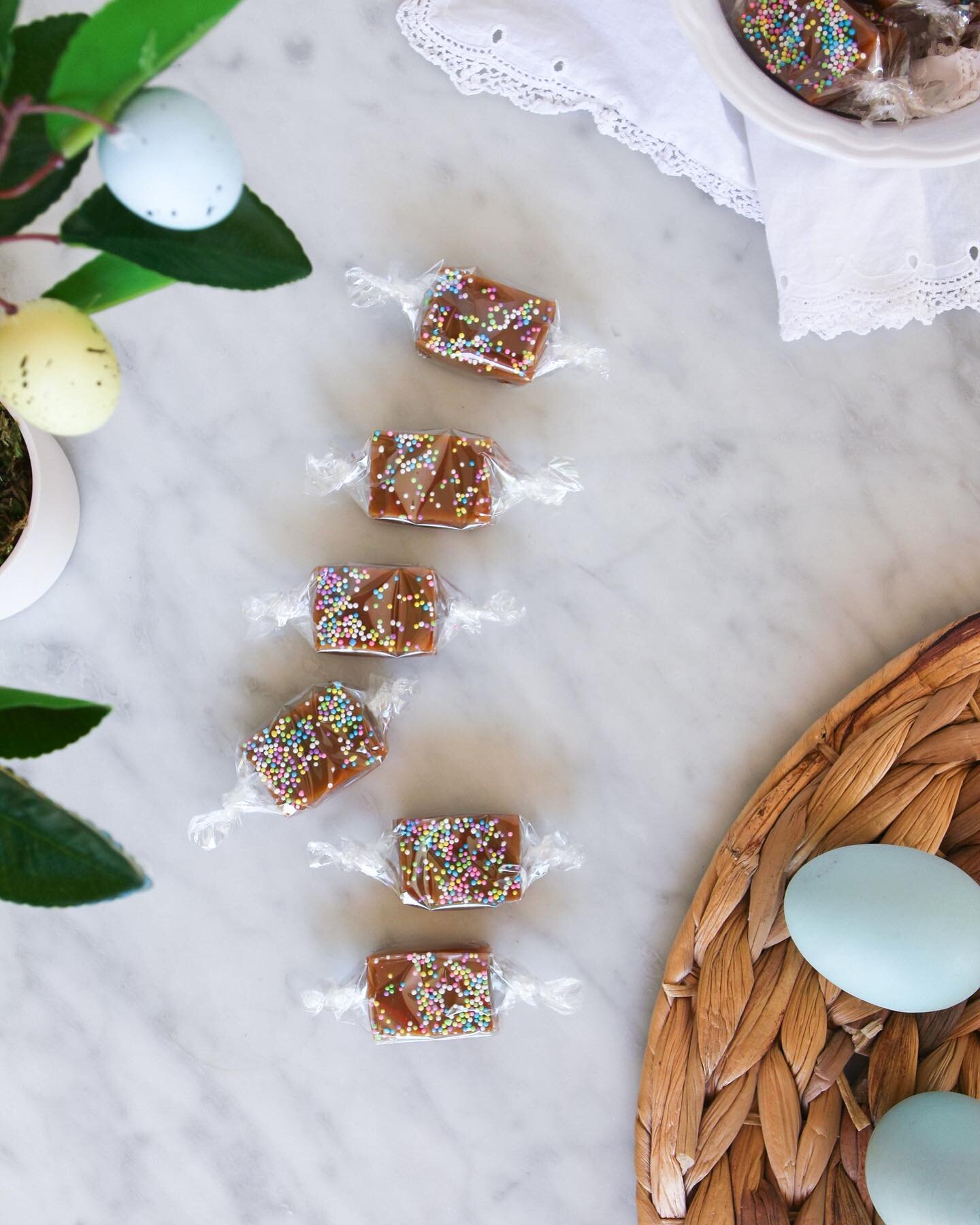 Happy Easter! 🐇🐰🐣🌸🌷 Have you ordered your Easter Caramels already?!
.
.
#caramels #eastercandy #thefeedfeed #thebakefeed #bayareafoodies #bayareabuzz #womeninbiz