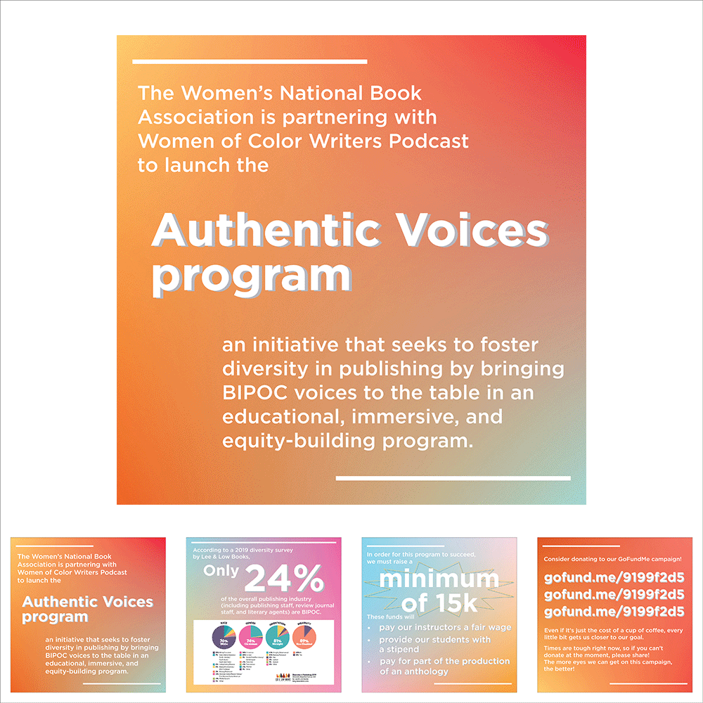 Social Media Slides for Women's National Book Association