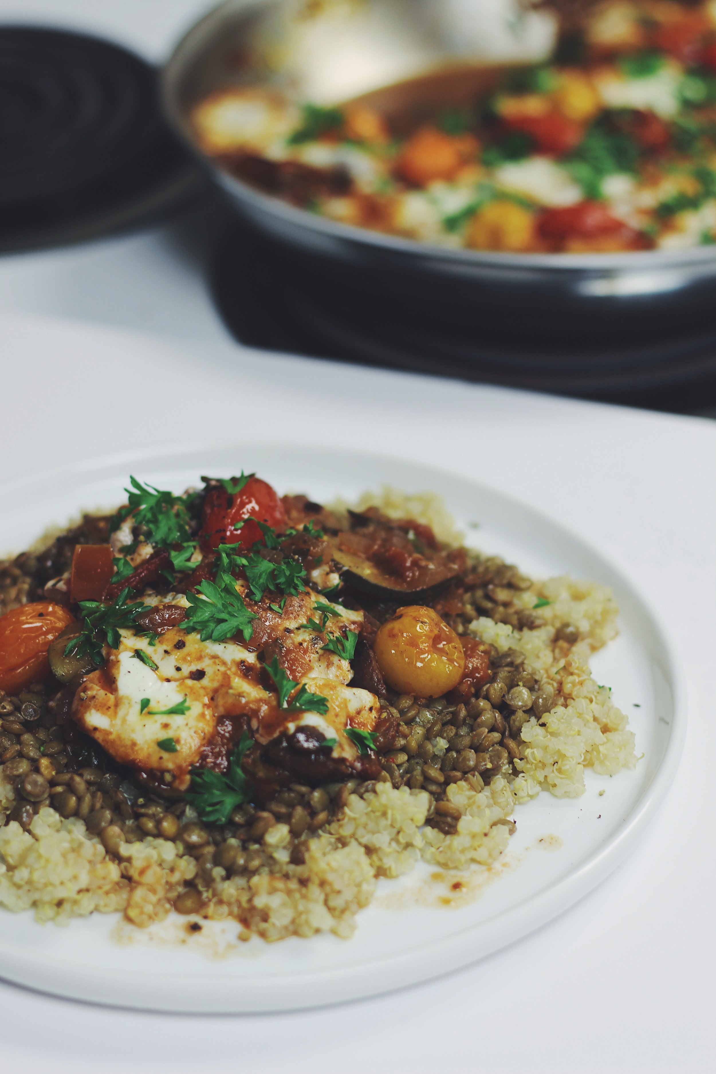 mozzarella bake, vegetarian dinner, summer dinner, heirloom tomatoes