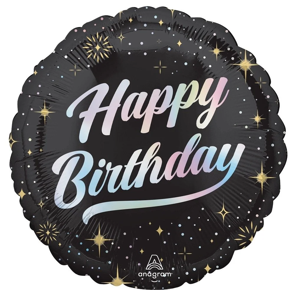 Black Sparkles Birthday