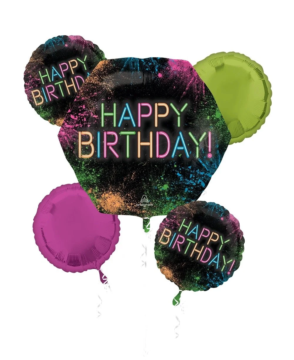 Glow Birthday Balloon Bouquet
