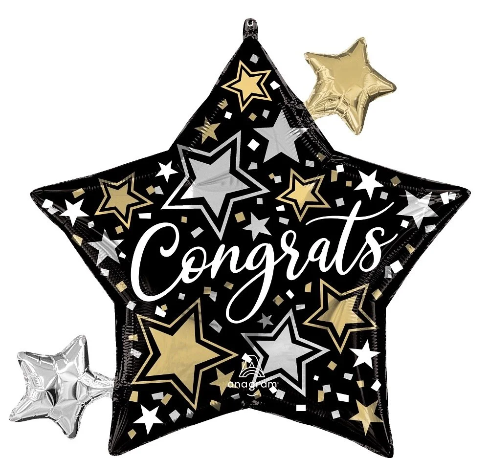 Congrats Star Large Balloon