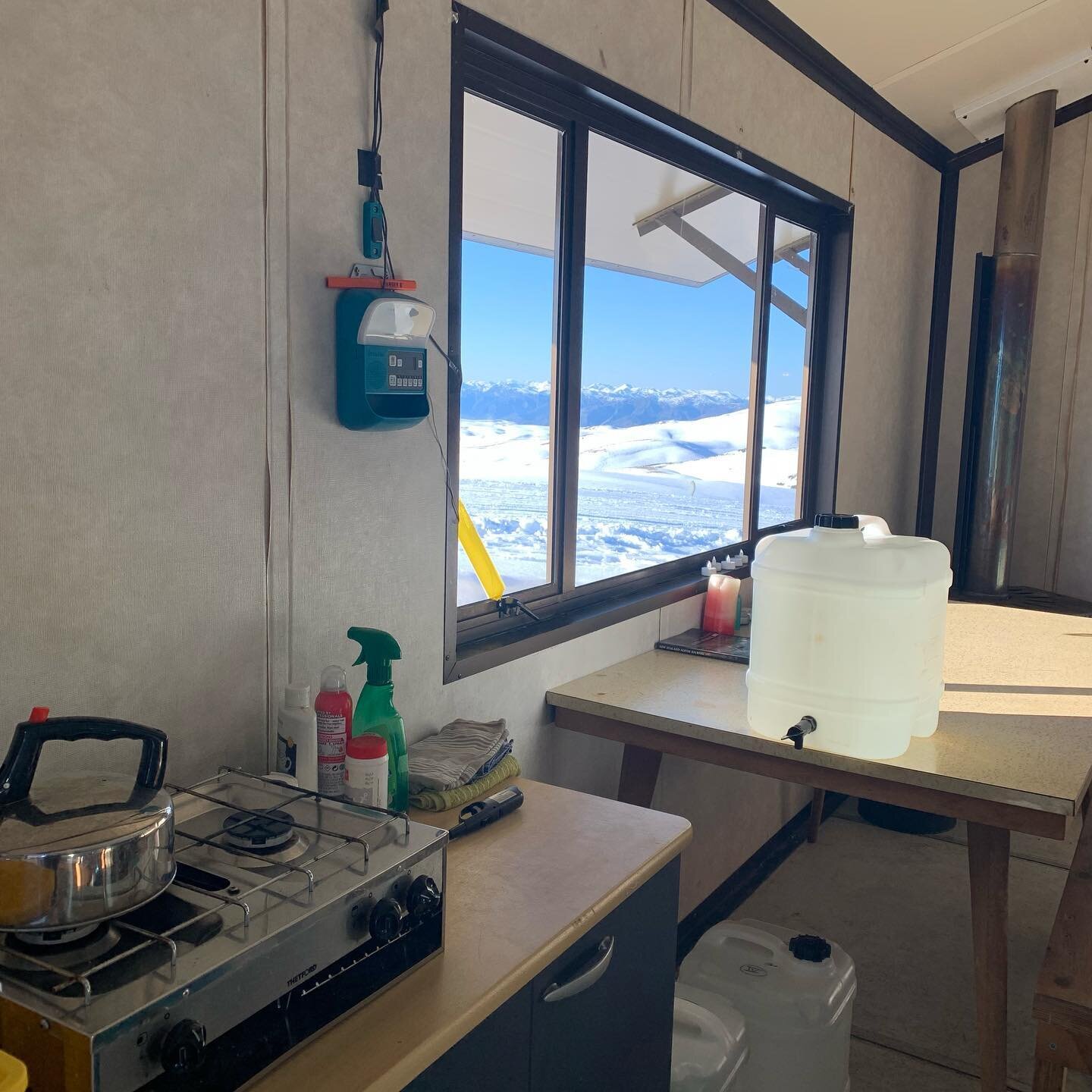 Mountain hut kitchen view .. Happiest of all my kitchen spaces .. I love the rustic nature of a mountain hut cooking space .. the &lsquo;making do&rsquo; nature of cooking with whatever cookware that&rsquo;s there and with whatever ingredients you ha