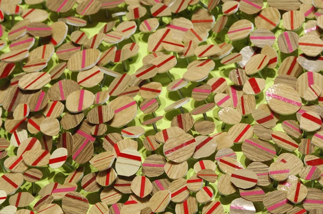 Linoleum Hardwood Floor Puddle (Detail)