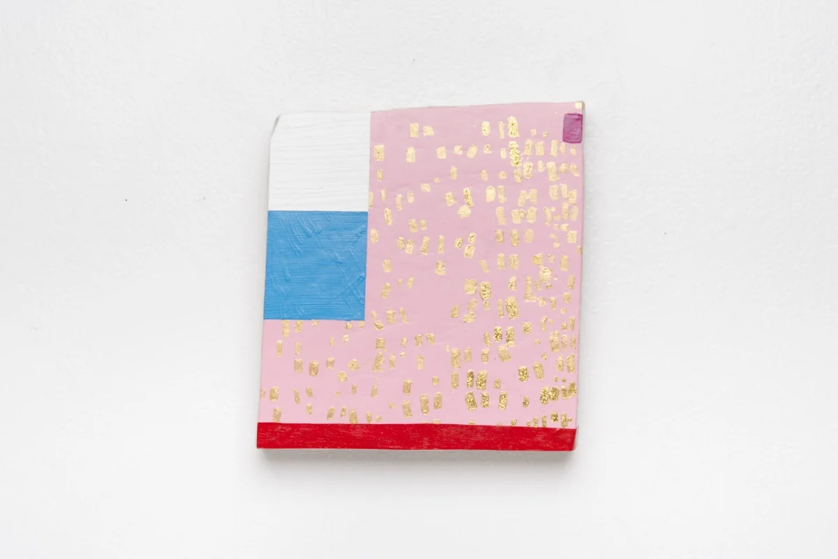 Small Painting, Pink and Gold