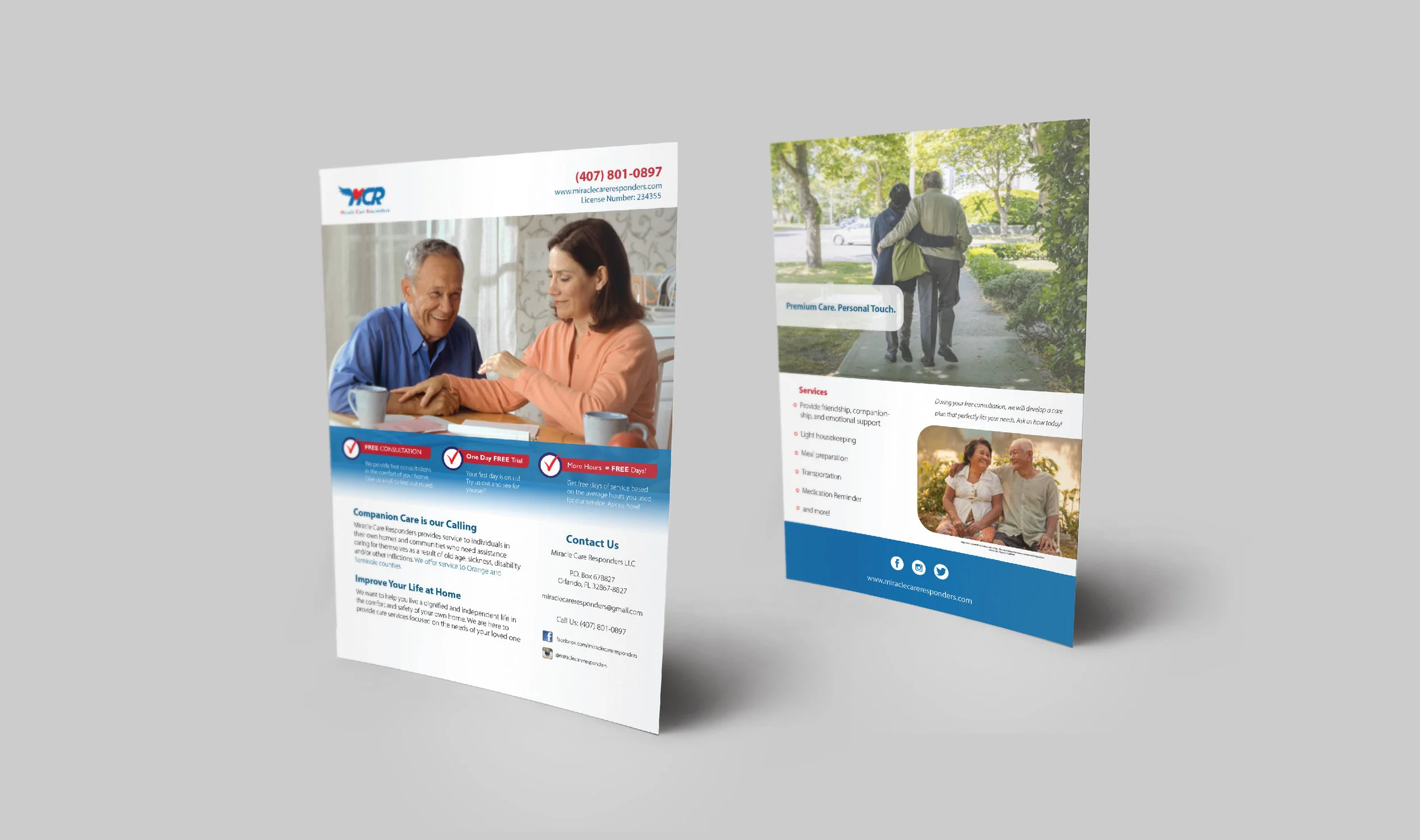 Miracle Care Responders | Services Flyer