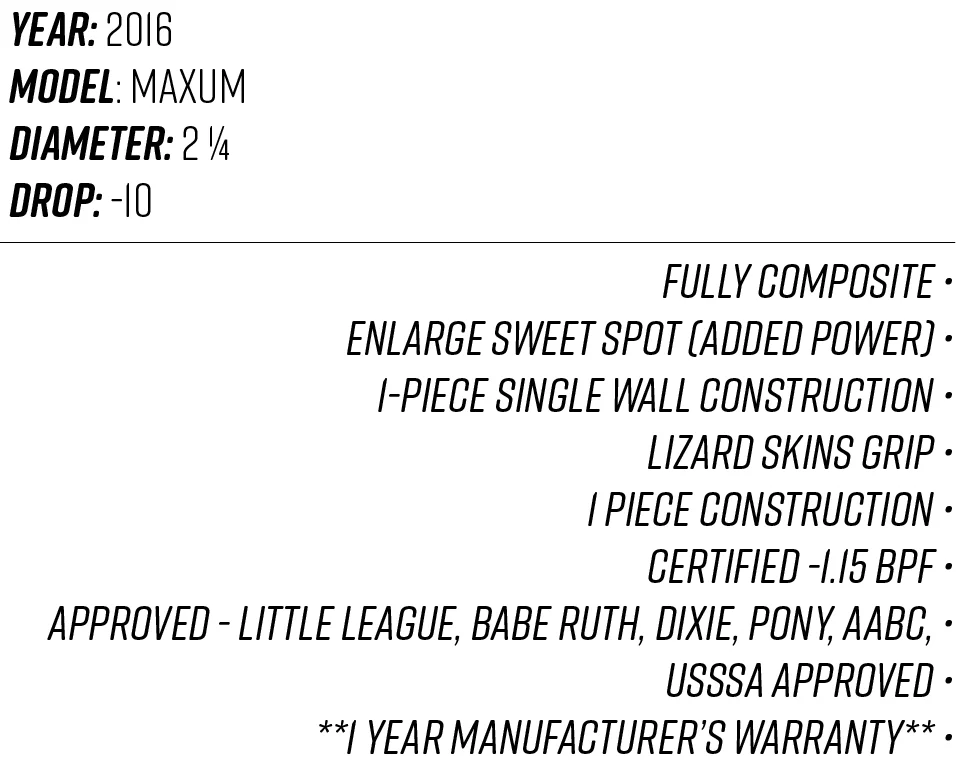 2016 combat maxum drop 10