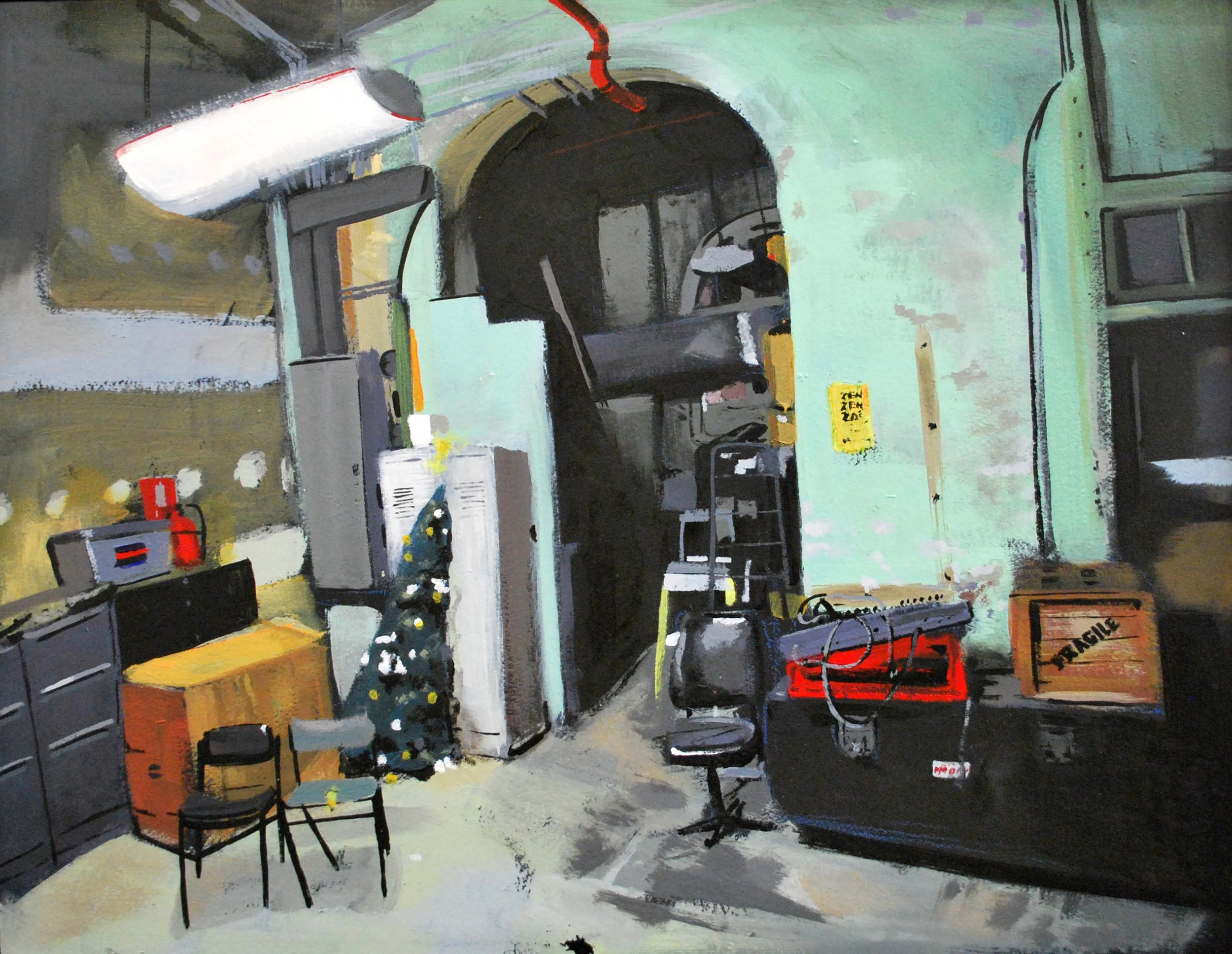 2013-Storage Room-Synthetic Polymer on Board-40x30cm-SOLD.JPG