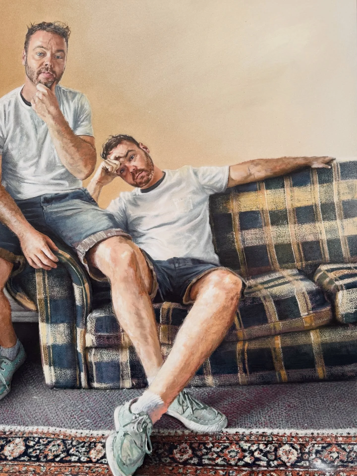 &lsquo;In the studio with @fintan_magee&rsquo;,
 my piece from last year's @brisbaneportraitprize. I realise I only posted it once back when I took out the Lord Mayor's prize. I got a little swept up in the celebrations 🎉🎉

I first met Fintan Magee
